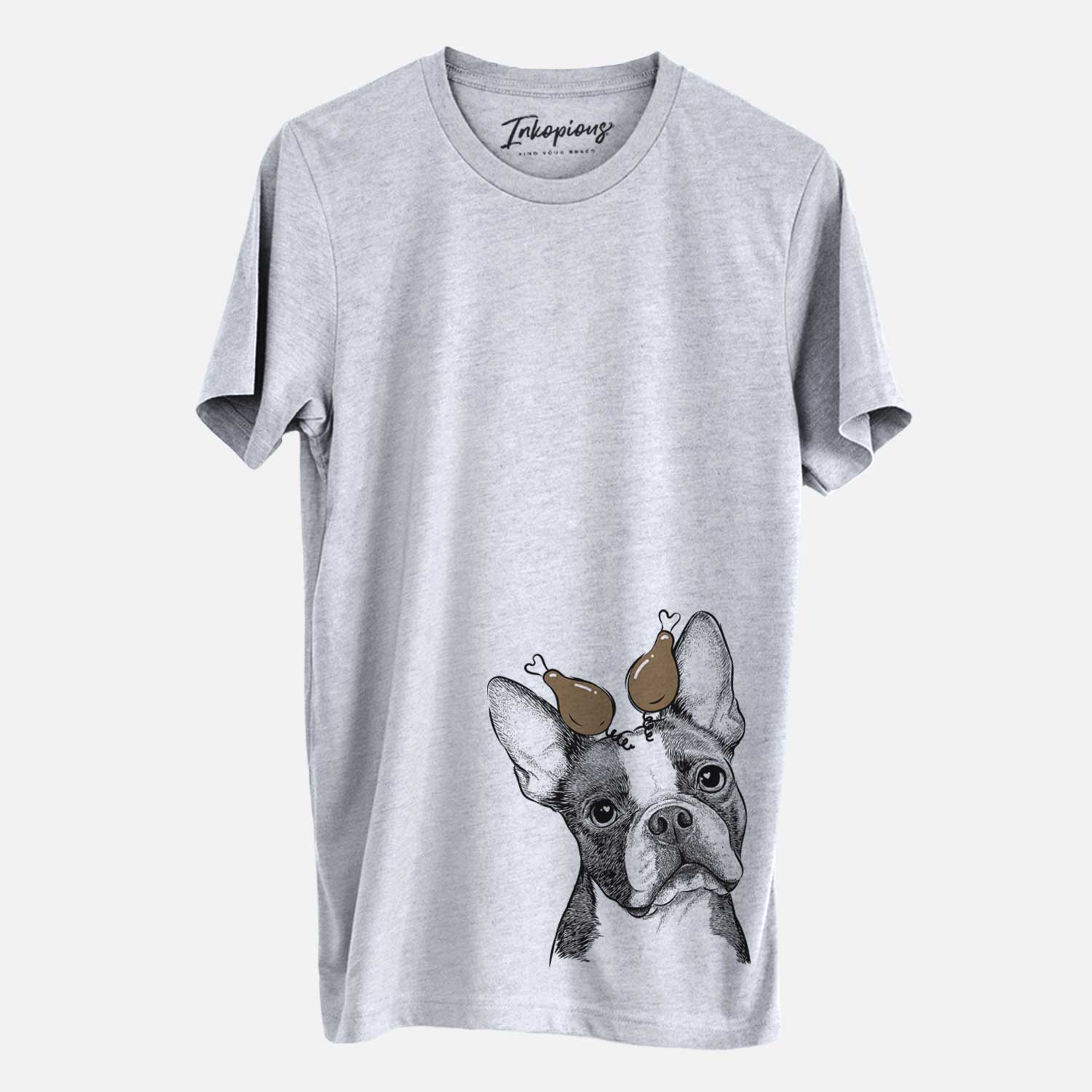 Thanksgiving Dee Dee the Boston Terrier - Unisex Crewneck