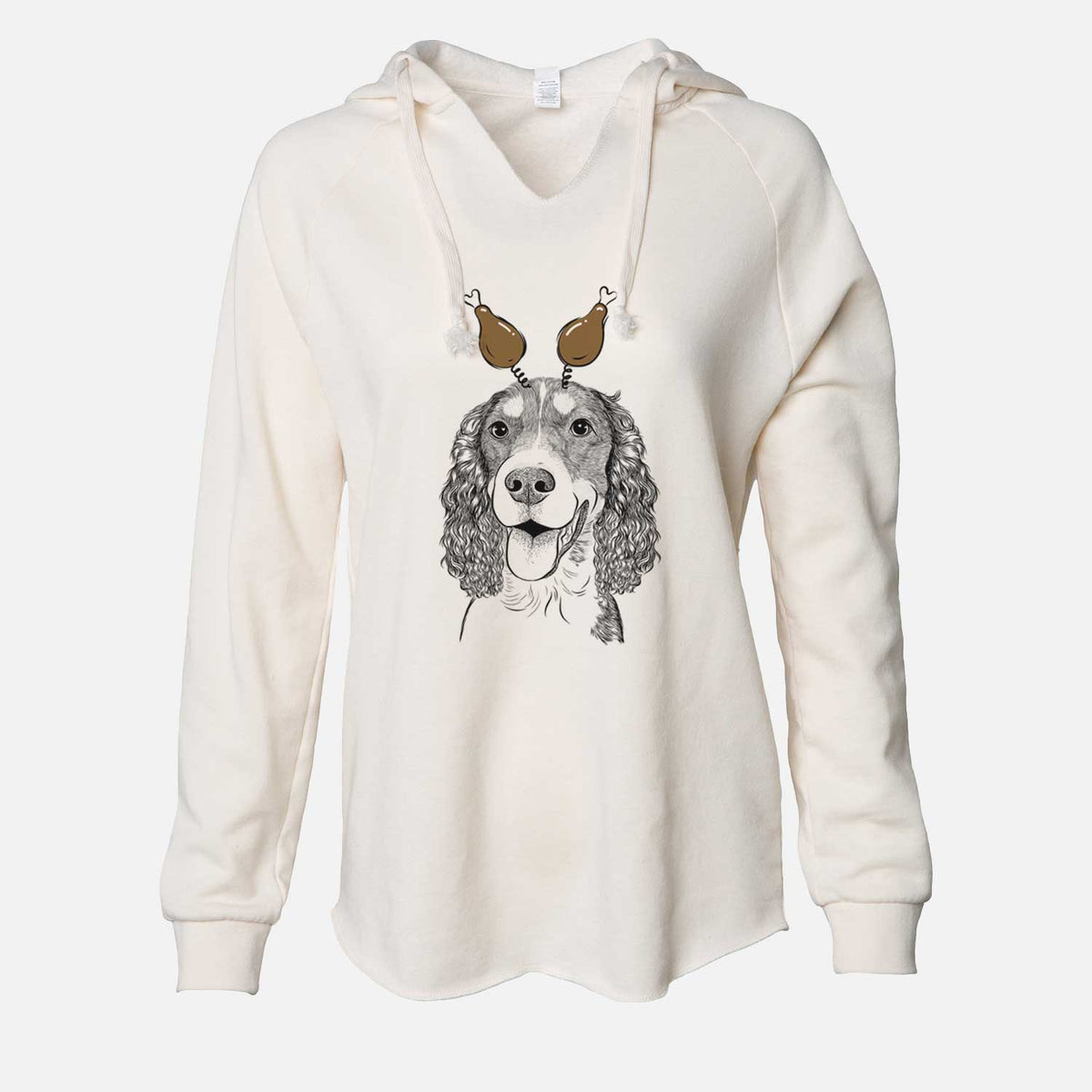 Thanksgiving Delilah the English Springer Spaniel - Cali Wave Hooded Sweatshirt