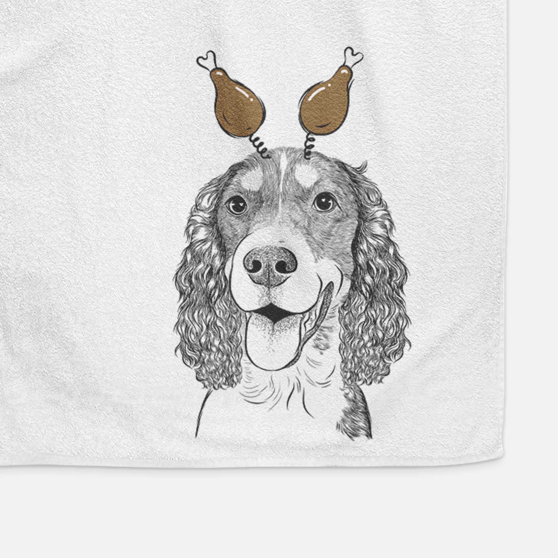 Delilah the English Springer Spaniel Decorative Hand Towel