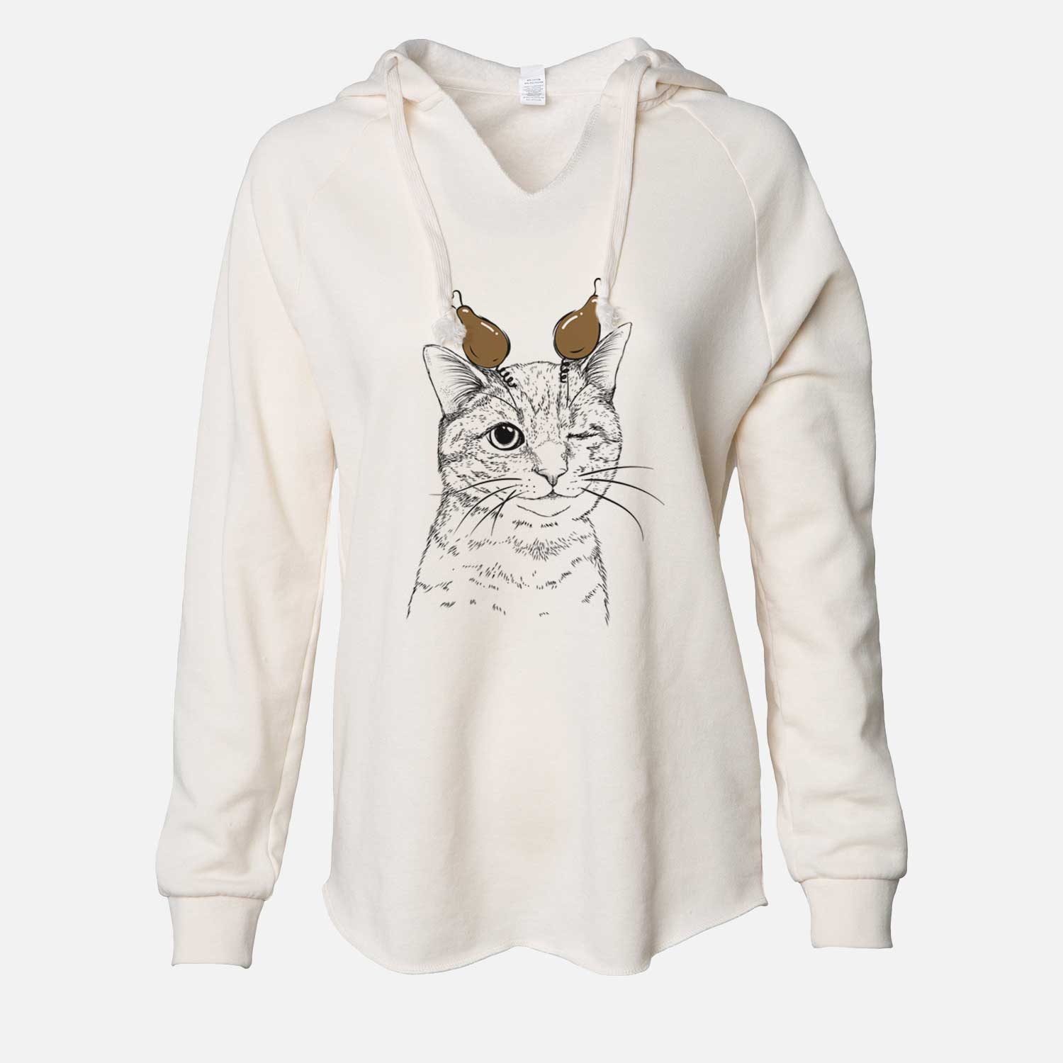 Thanksgiving Dexter the Domestic Shorthair - Cali Wave Hooded Sweatshirt