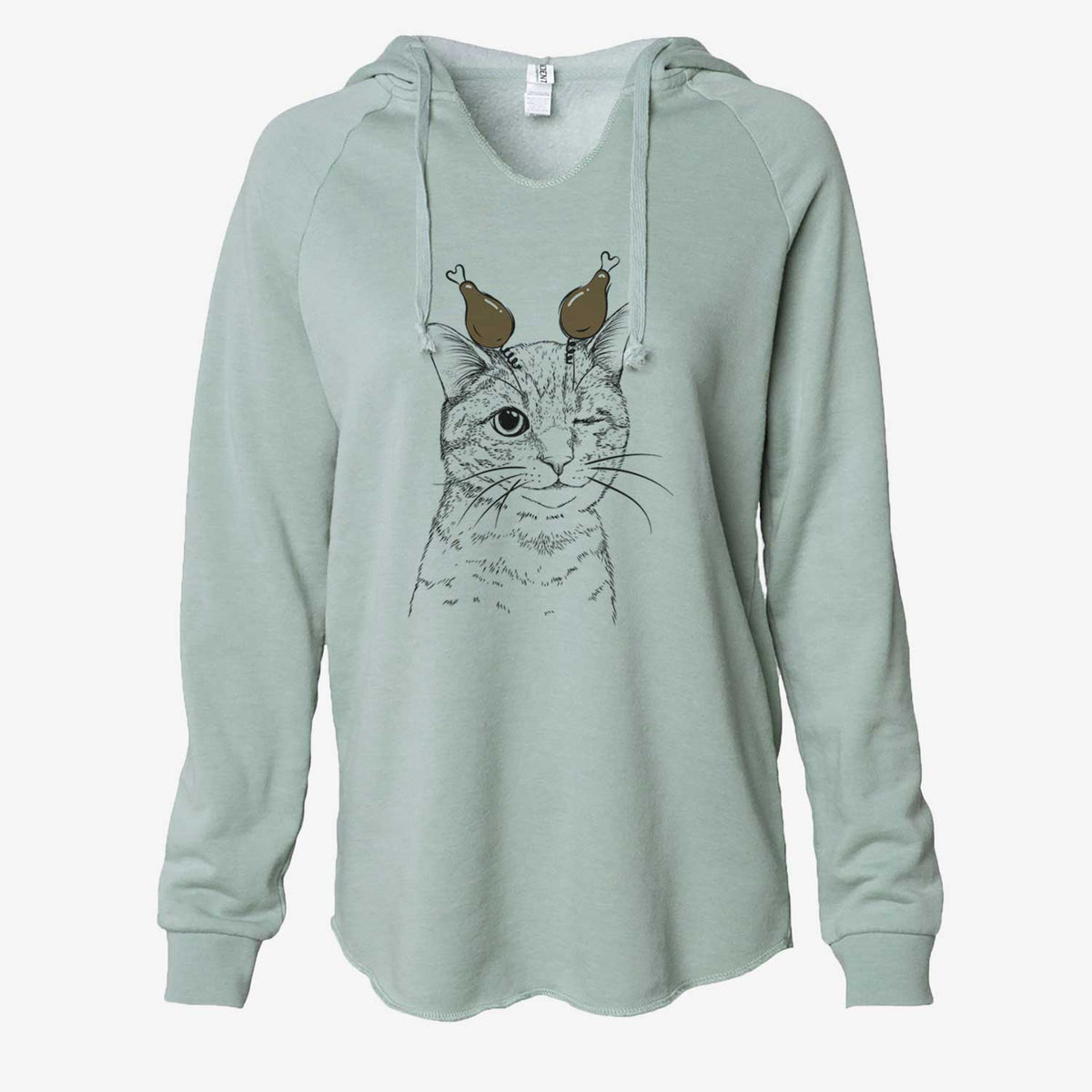 Thanksgiving Dexter the Domestic Shorthair - Cali Wave Hooded Sweatshirt