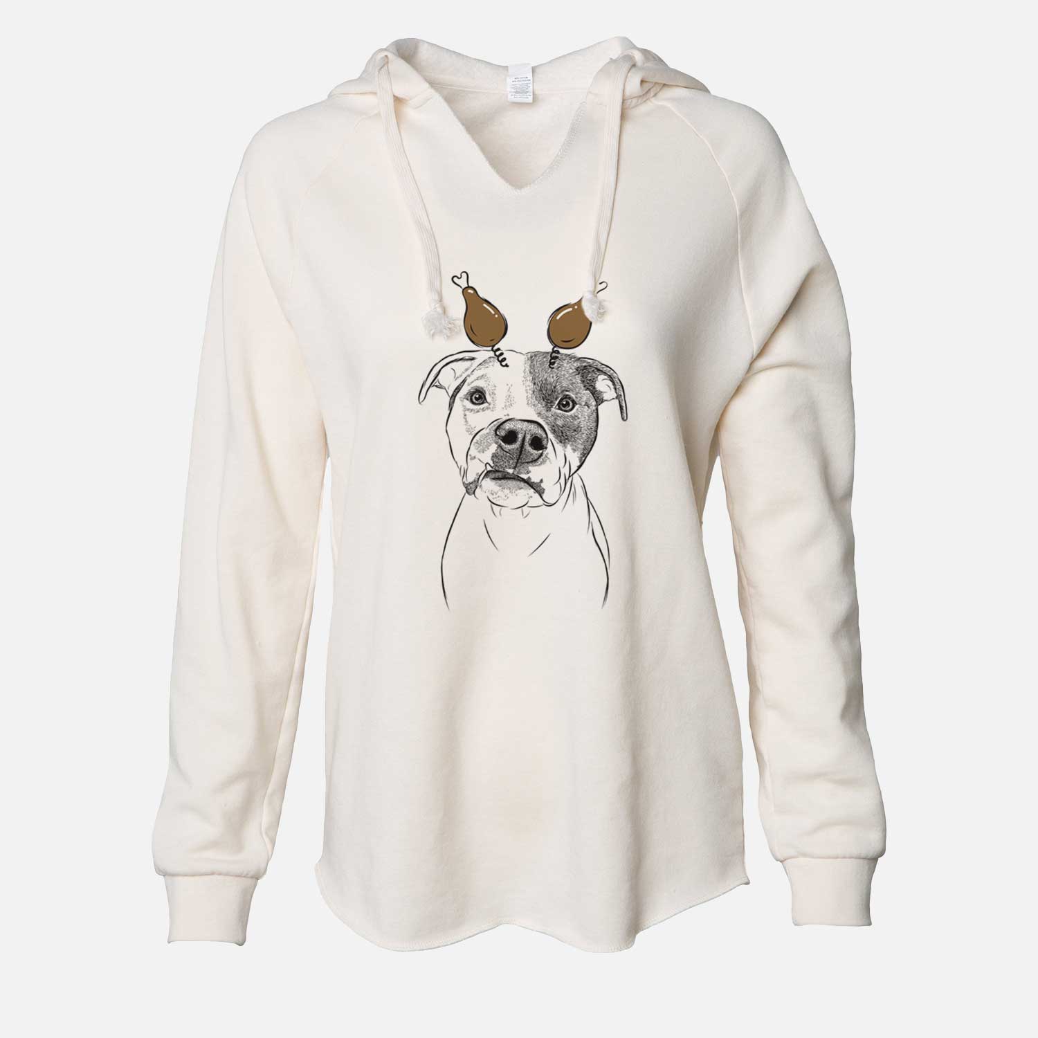 Thanksgiving Dexter the Pitbull - Cali Wave Hooded Sweatshirt