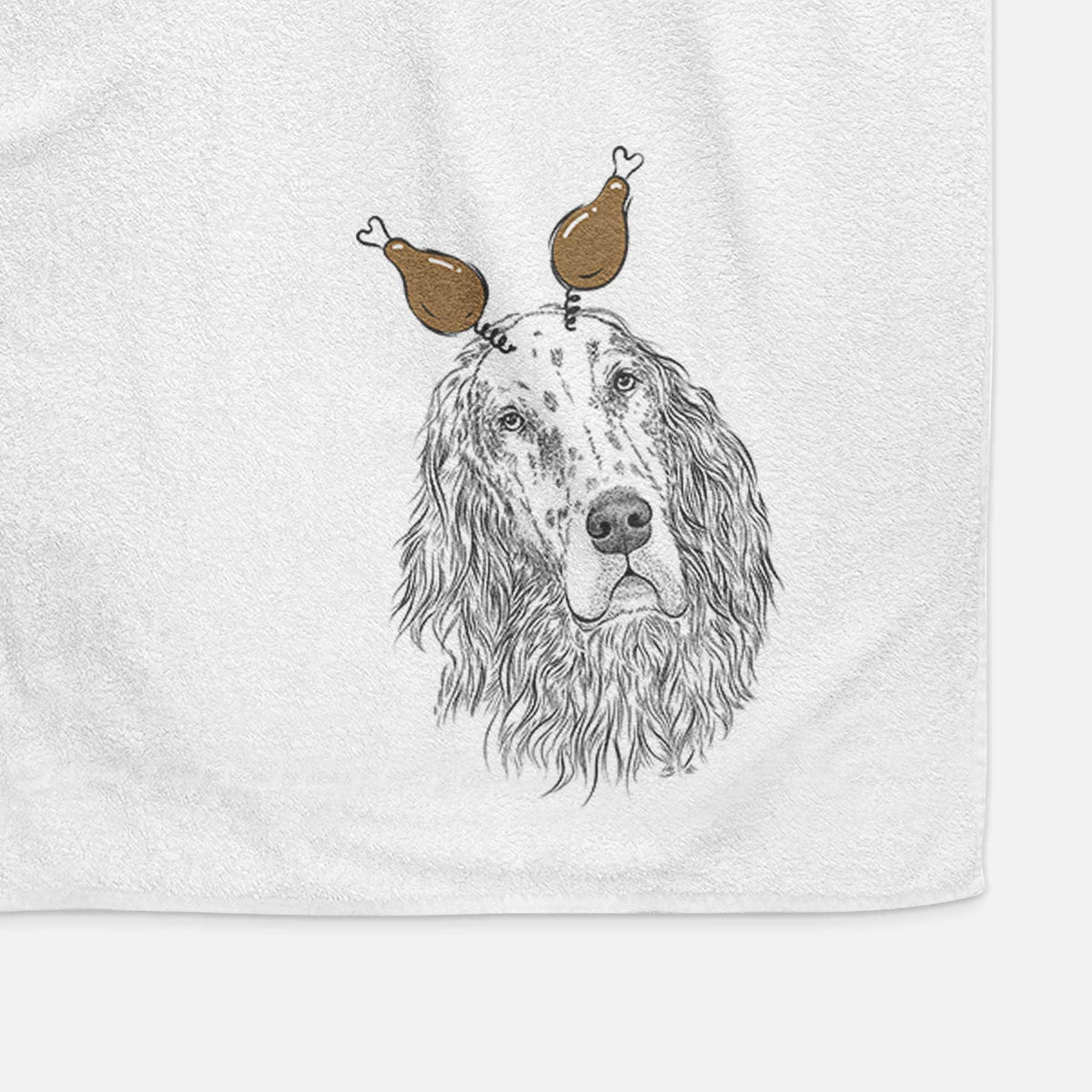 Dexter the English Setter Decorative Hand Towel