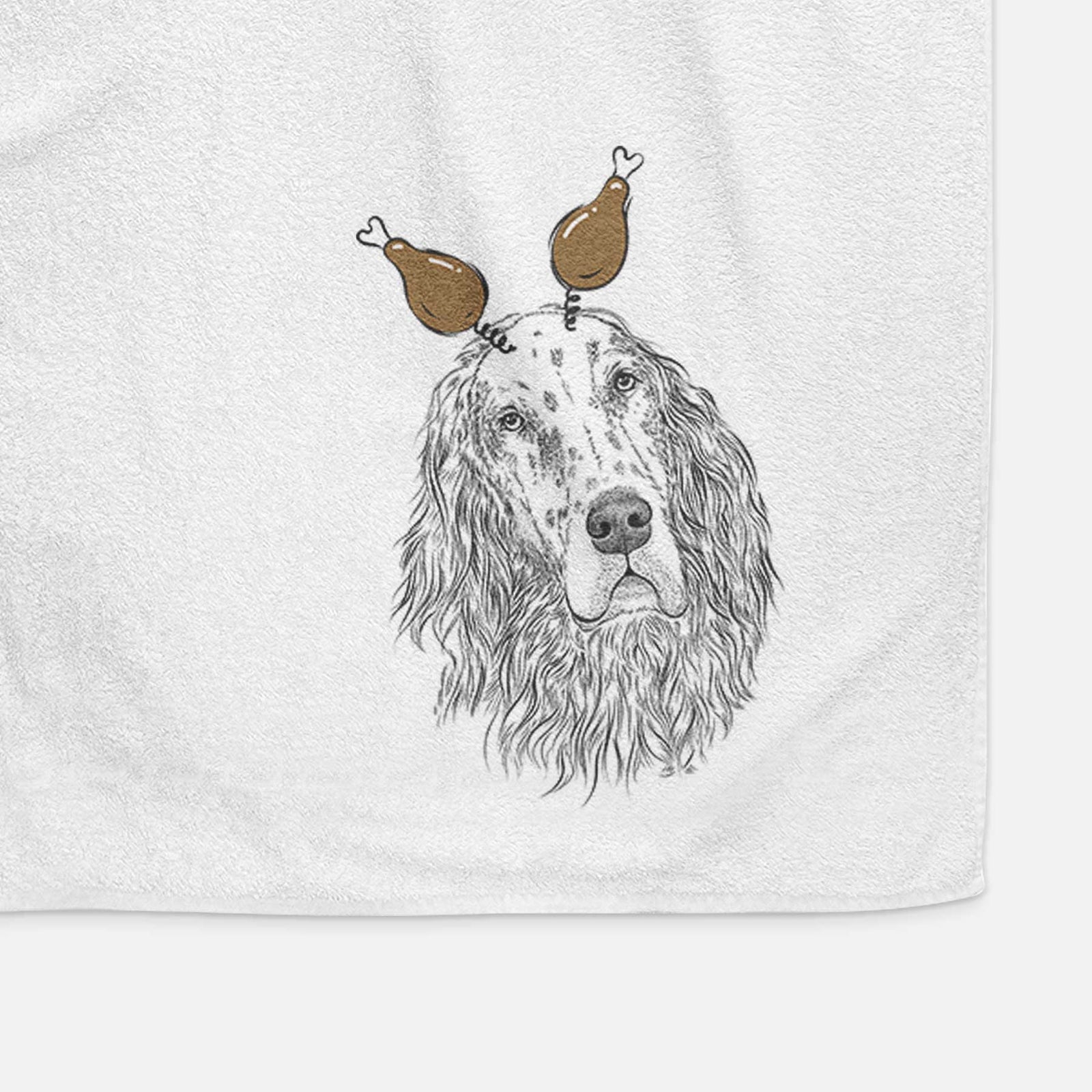 Dexter the English Setter Decorative Hand Towel