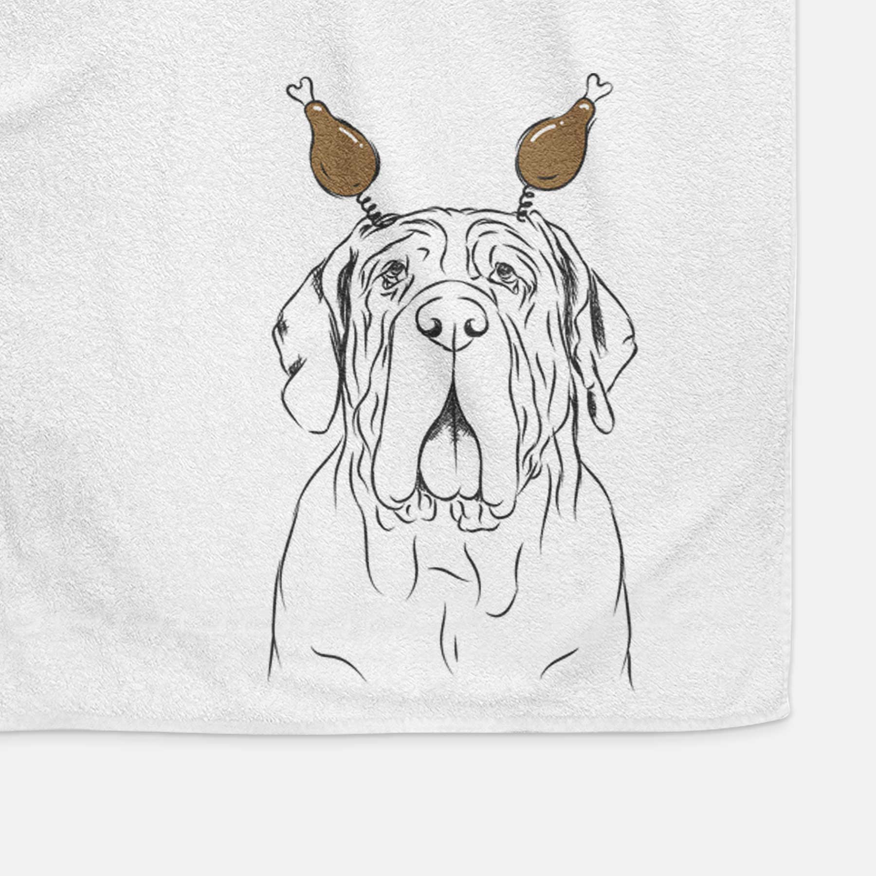 Dinah the Neapolitan Mastiff Decorative Hand Towel