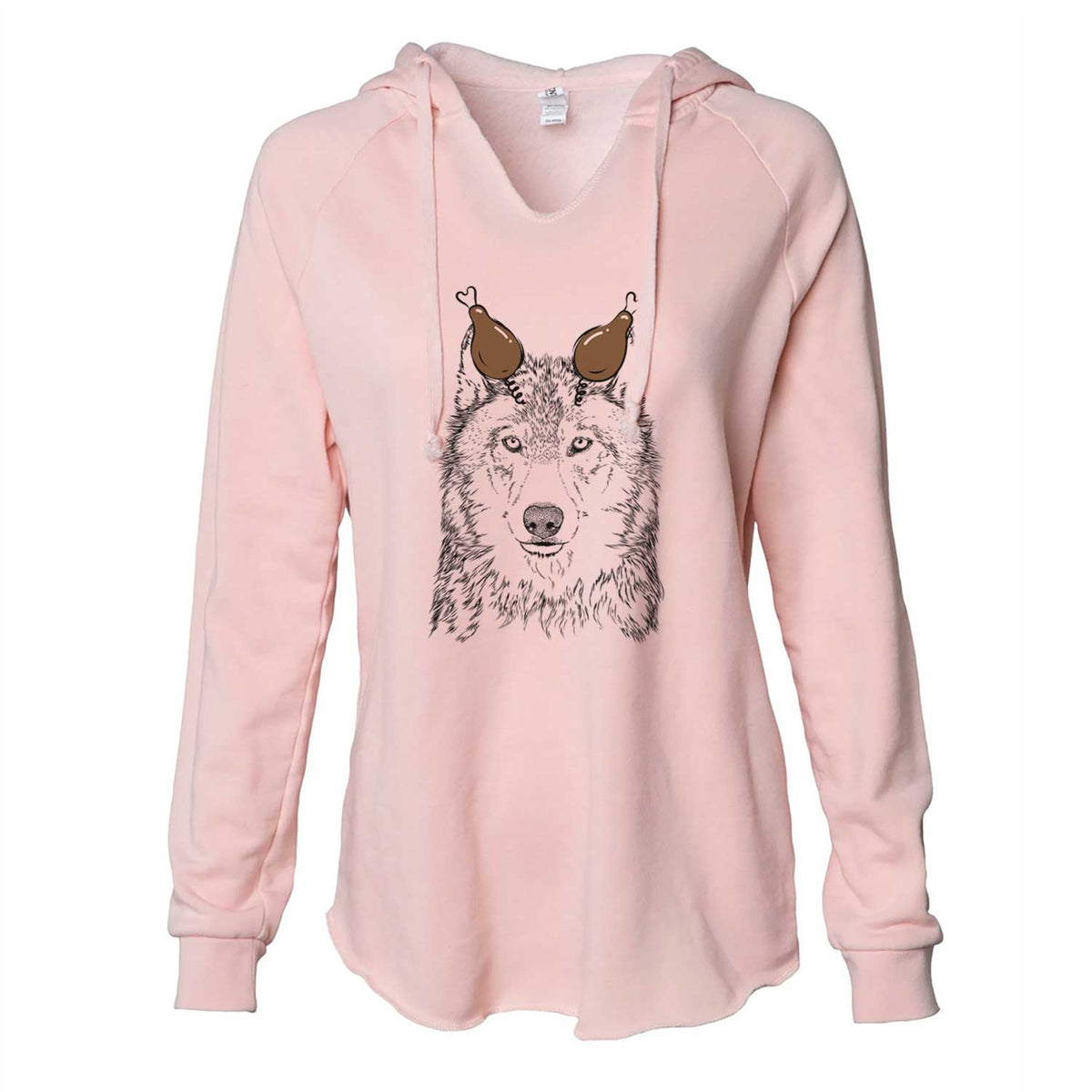 Thanksgiving Django the Grey Wolf - Cali Wave Hooded Sweatshirt