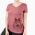 Thanksgiving Donnan the Rough Collie - Women's V-neck Shirt