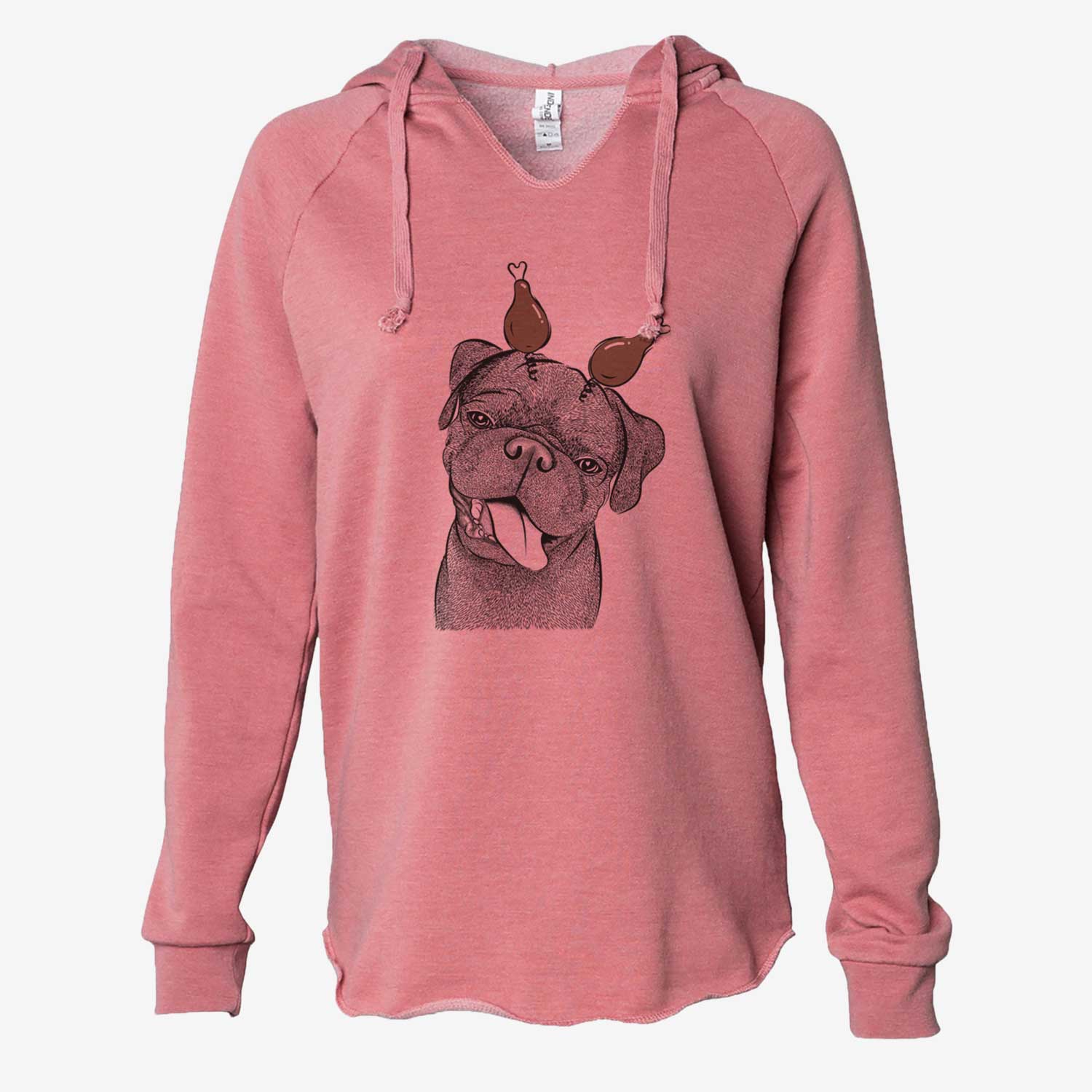 Thanksgiving Dudley Danger the Pug - Cali Wave Hooded Sweatshirt