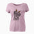 Thanksgiving Dudley Danger the Pug - Women's V-neck Shirt