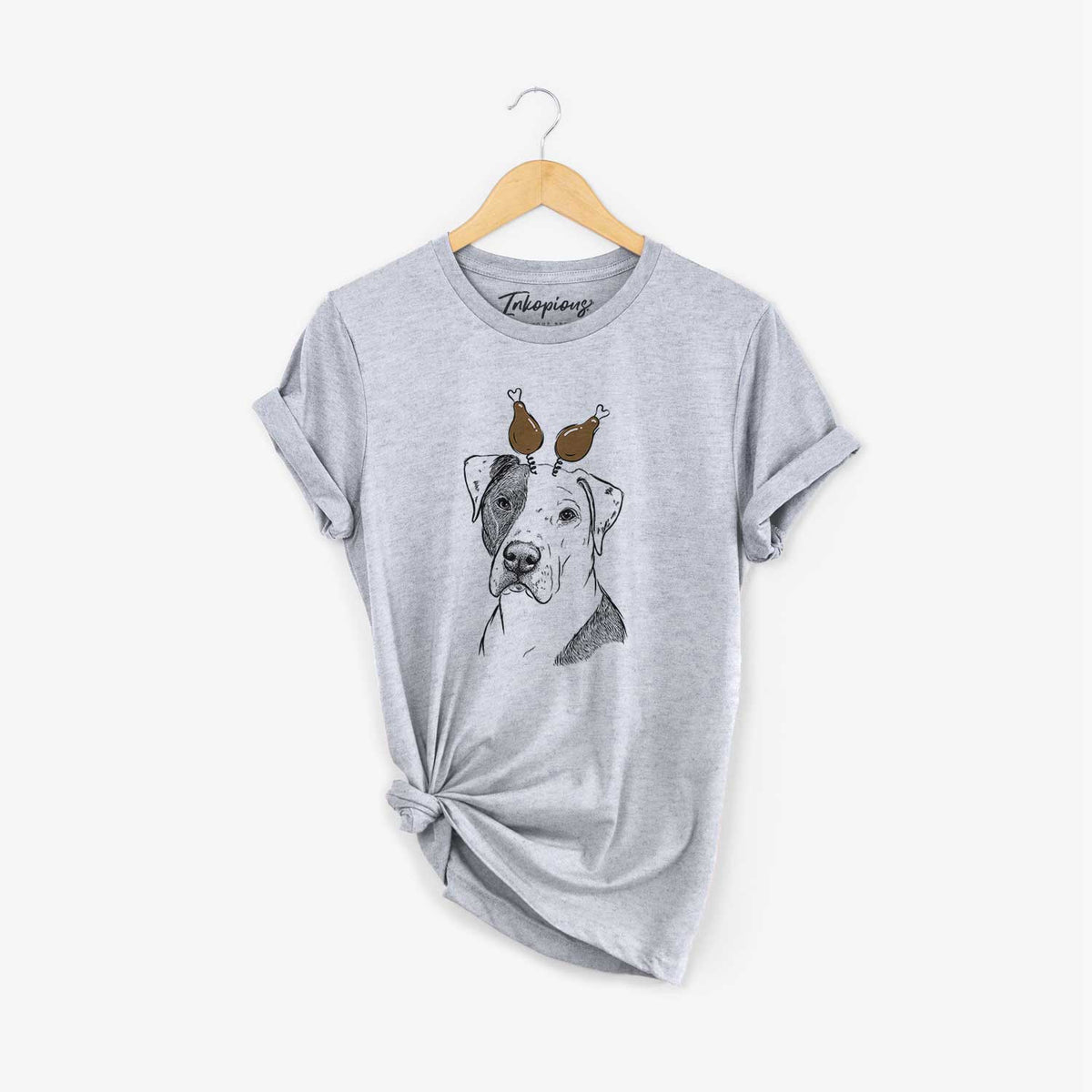 Thanksgiving Duke the American Staffordshire Terrier Mix - Unisex Crewneck