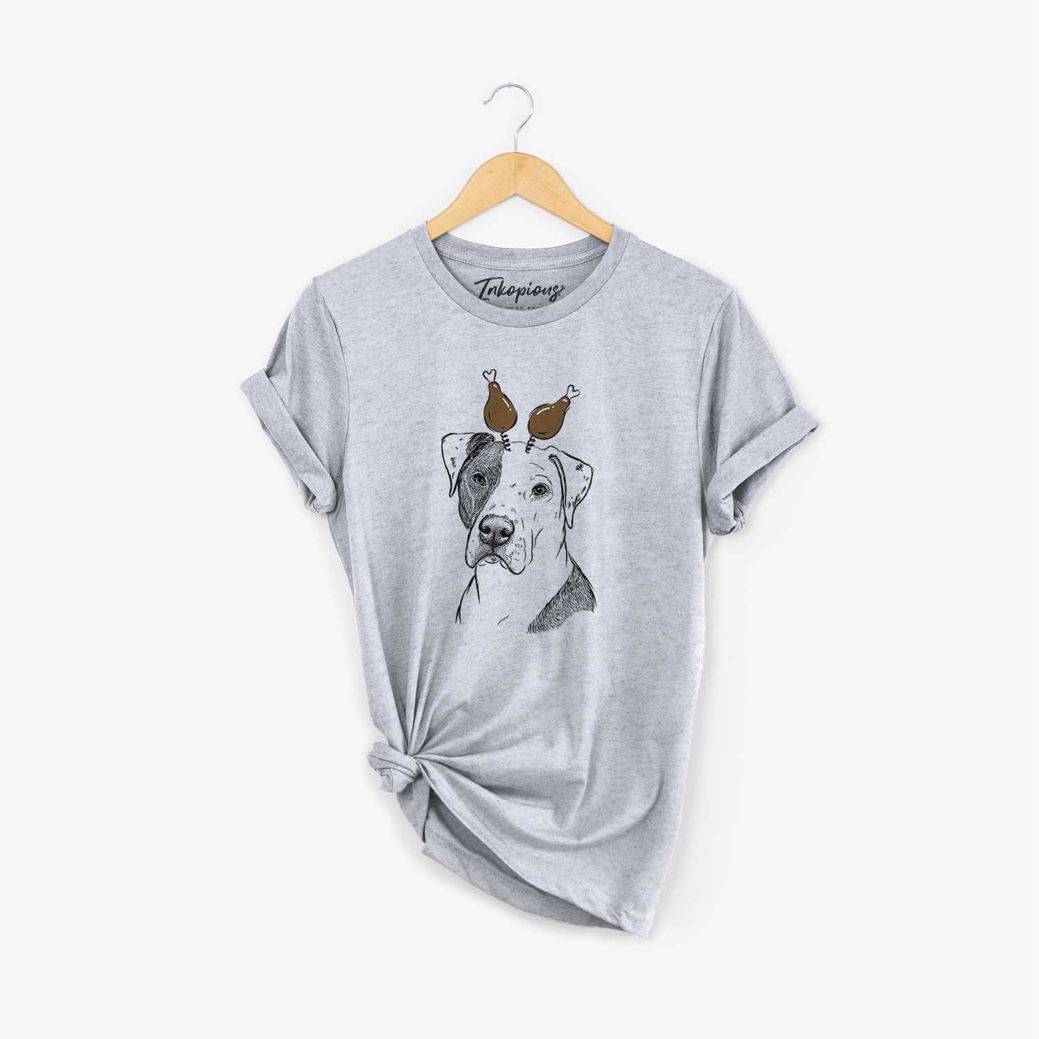 Thanksgiving Duke the American Staffordshire Terrier Mix - Unisex Crewneck