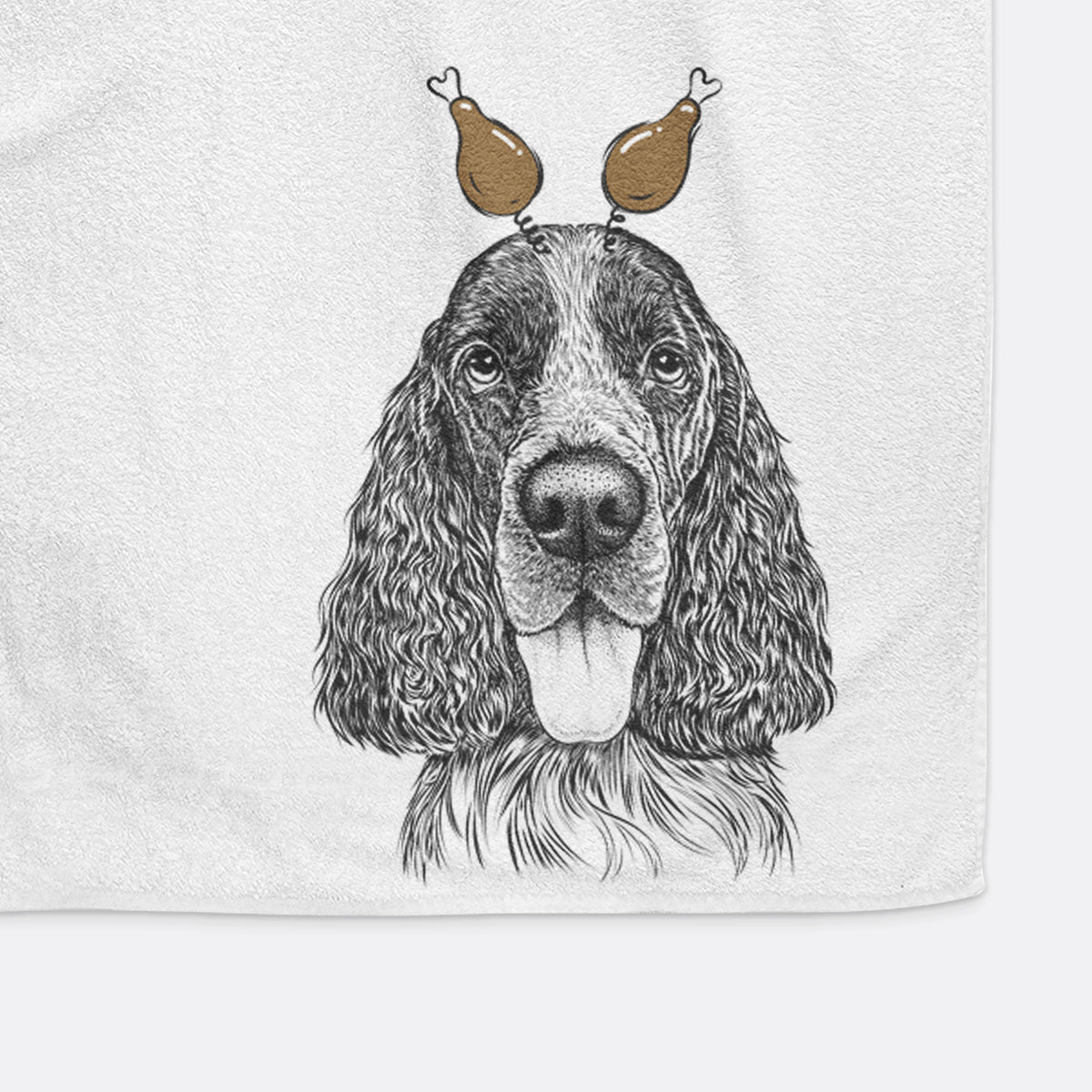 Duke the English Springer Spaniel Decorative Hand Towel