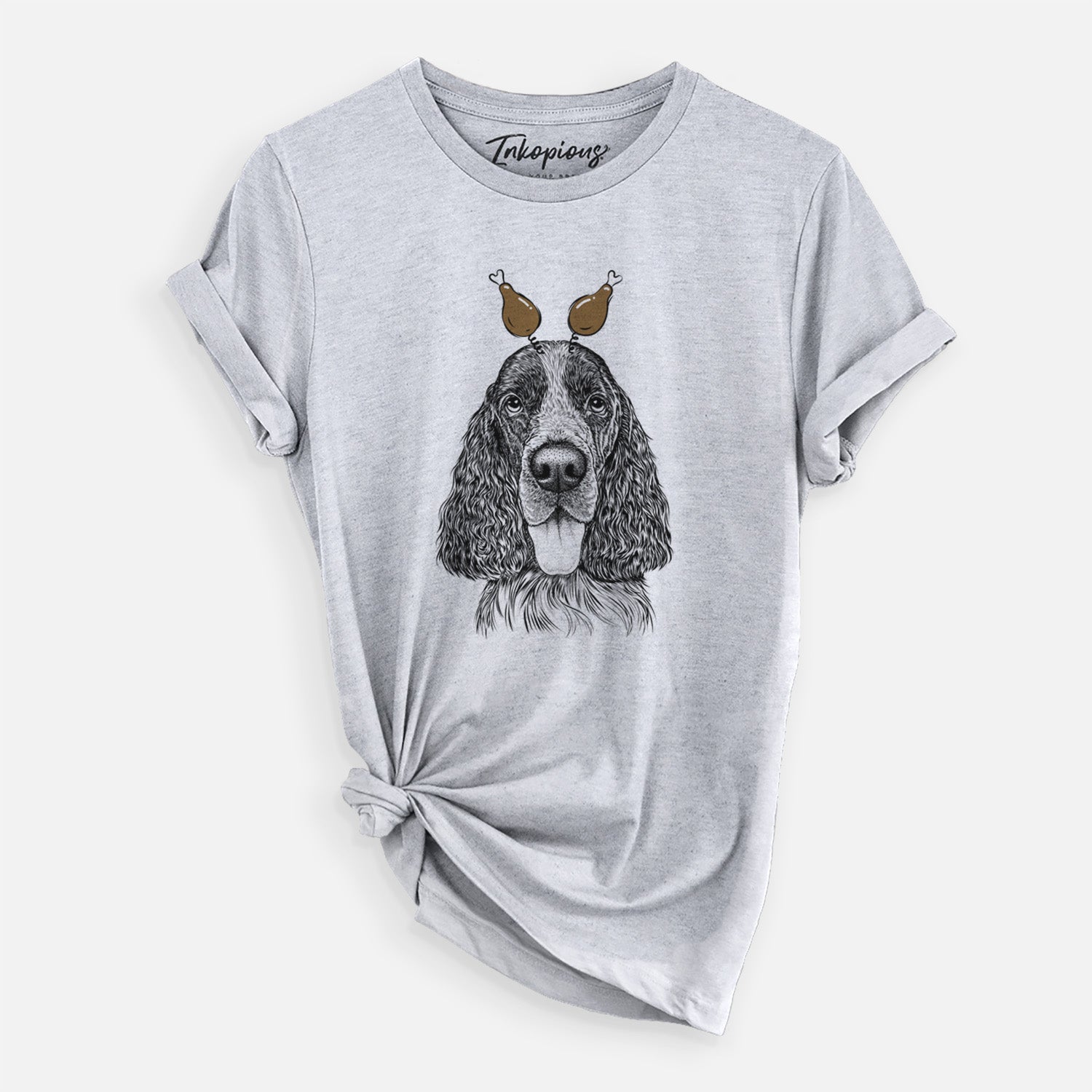 Thanksgiving Duke the English Springer Spaniel - Unisex Crewneck