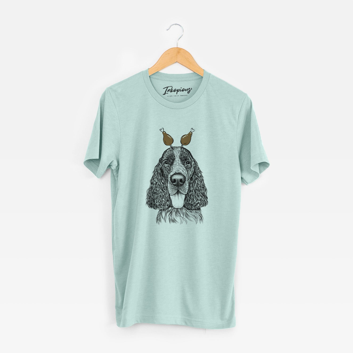 Thanksgiving Duke the English Springer Spaniel - Unisex Crewneck