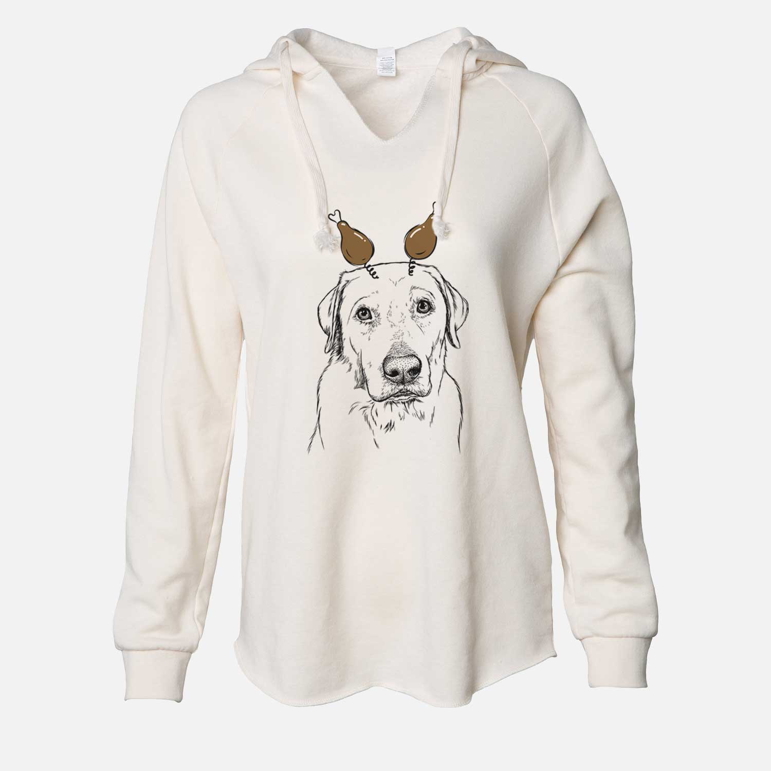 Thanksgiving Duke the Yellow Lab - Cali Wave Hooded Sweatshirt