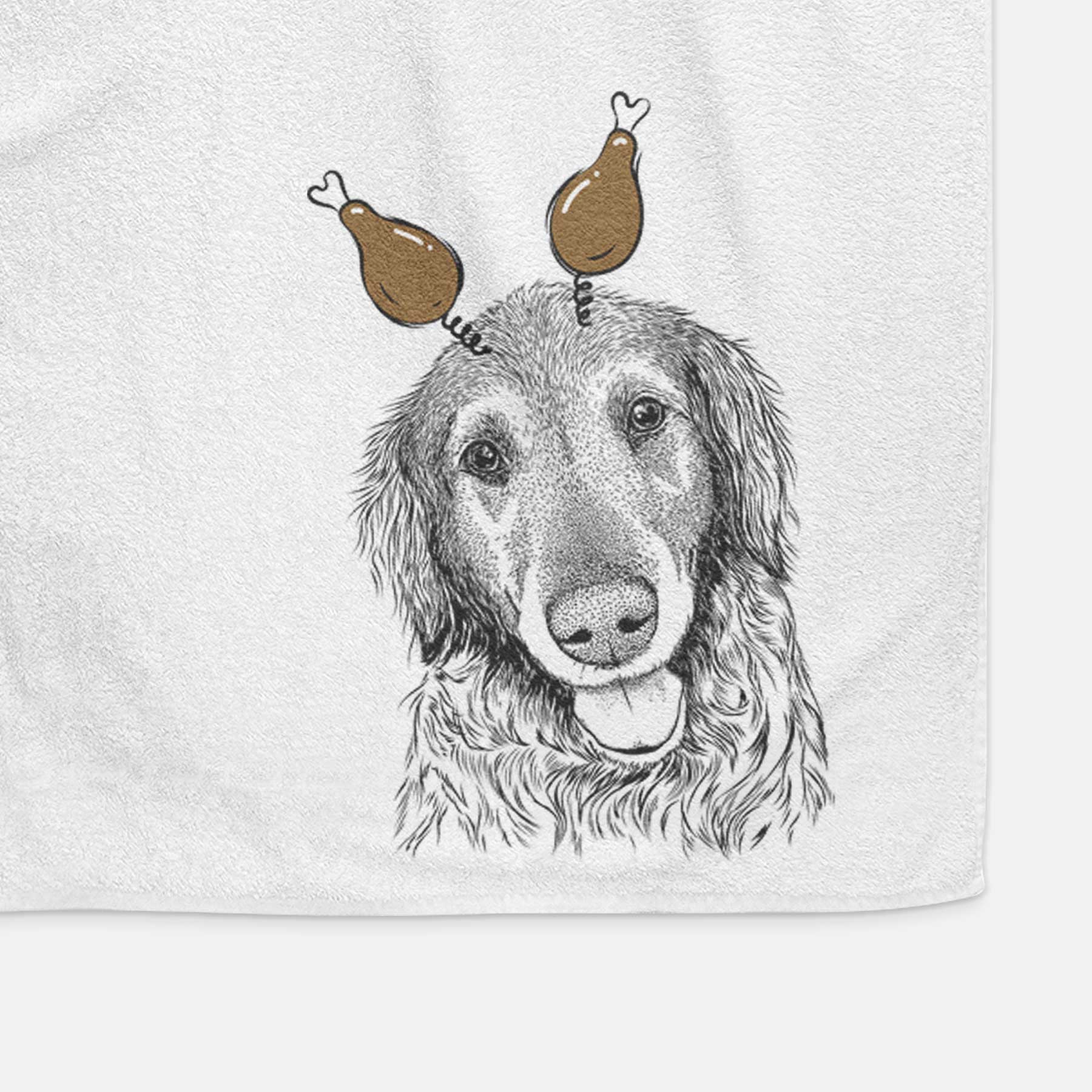 Duncan the Golden Retriever Decorative Hand Towel