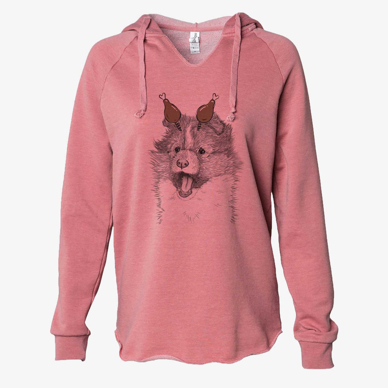 Thanksgiving Dylan the Shetland Sheepdog - Cali Wave Hooded Sweatshirt