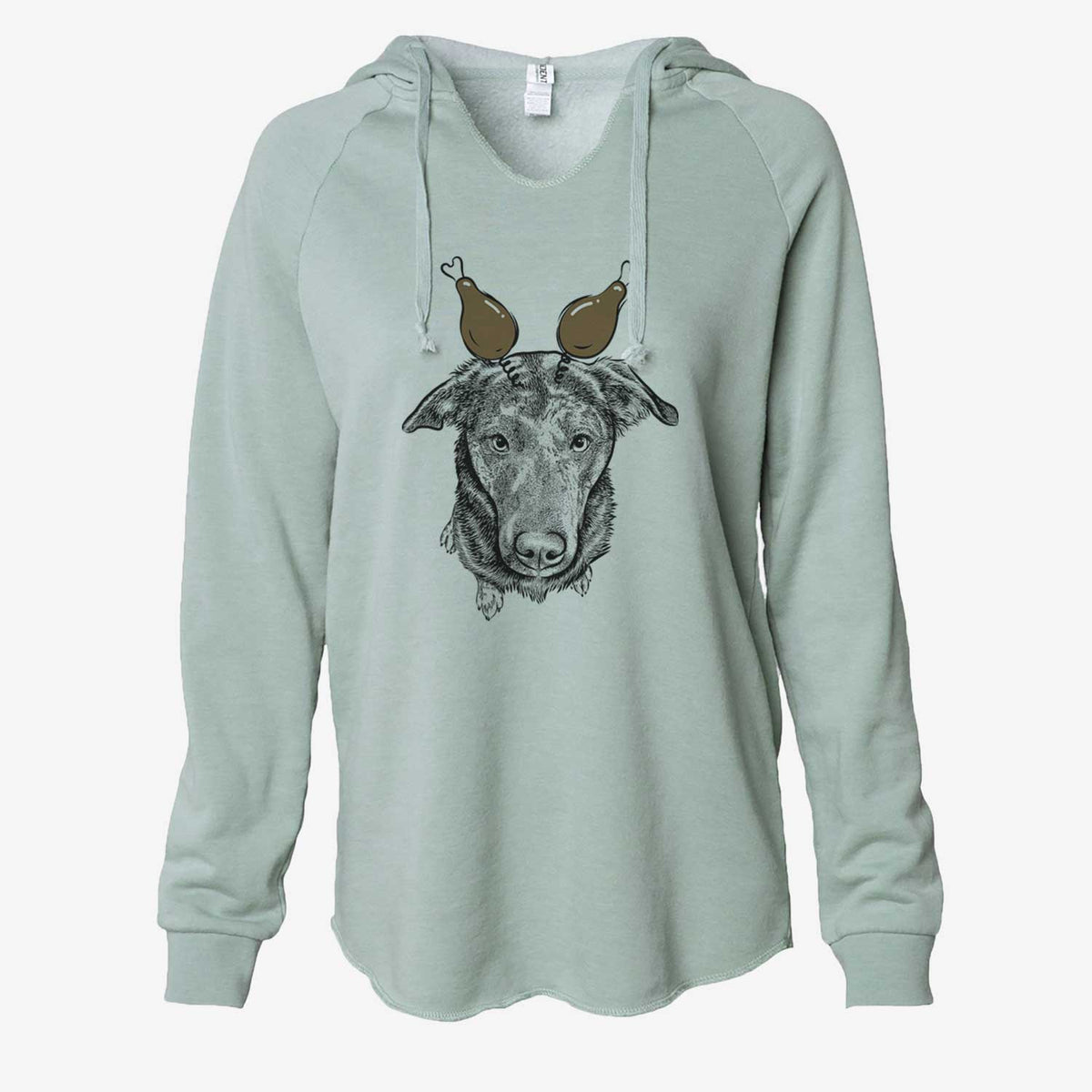 Thanksgiving Echo the Pitbull Beagle Mix - Cali Wave Hooded Sweatshirt