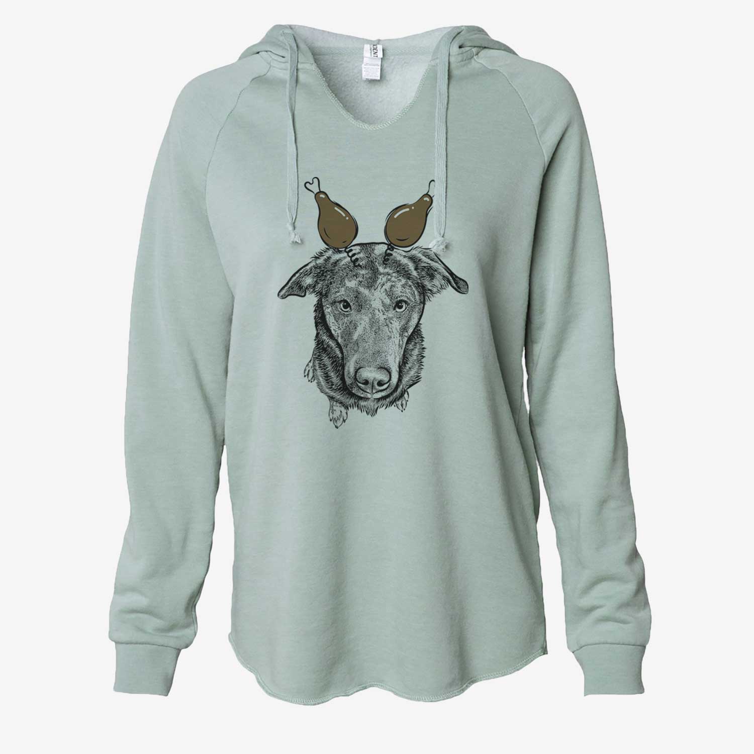 Thanksgiving Echo the Pitbull Beagle Mix - Cali Wave Hooded Sweatshirt