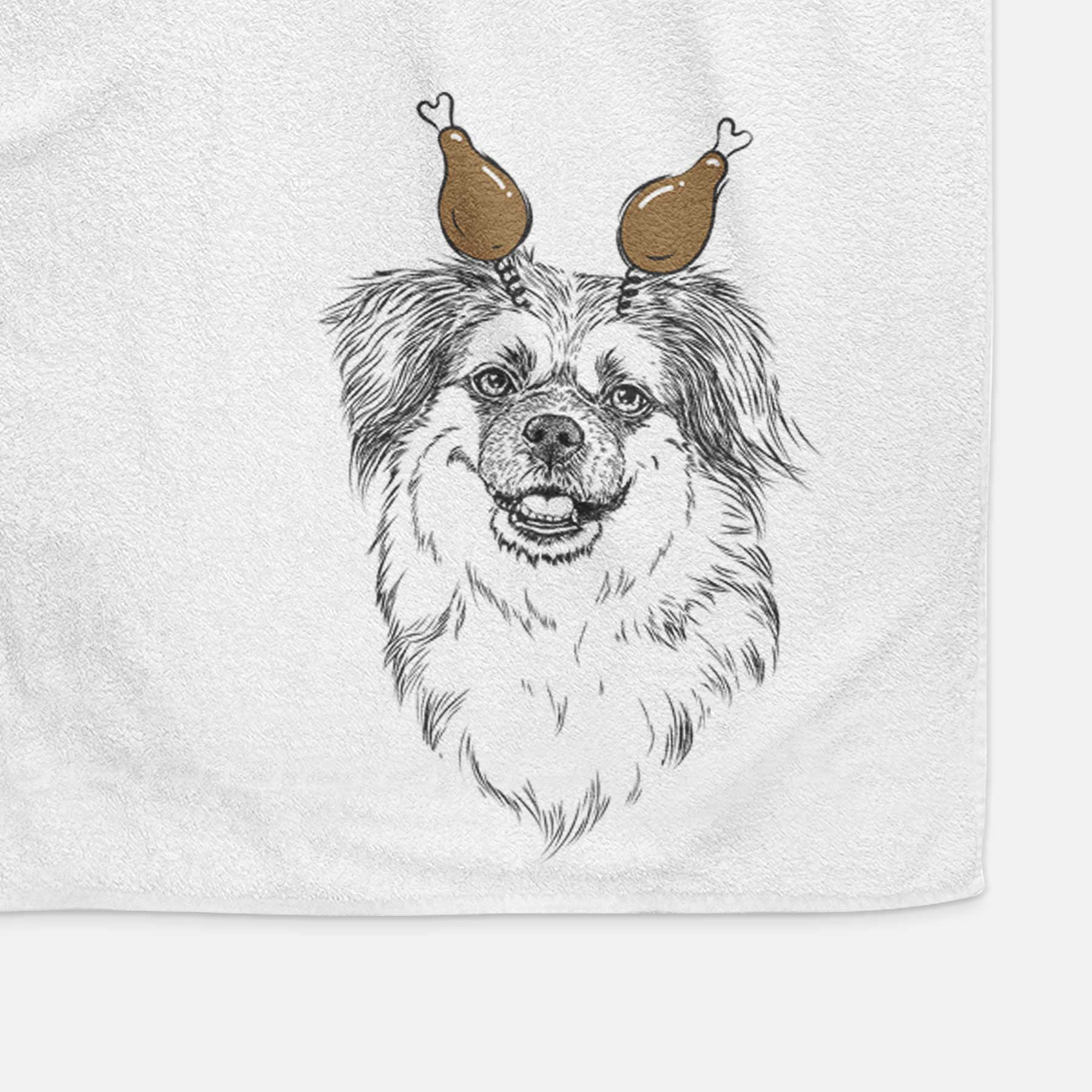 Ed the Tibetan Spaniel Decorative Hand Towel