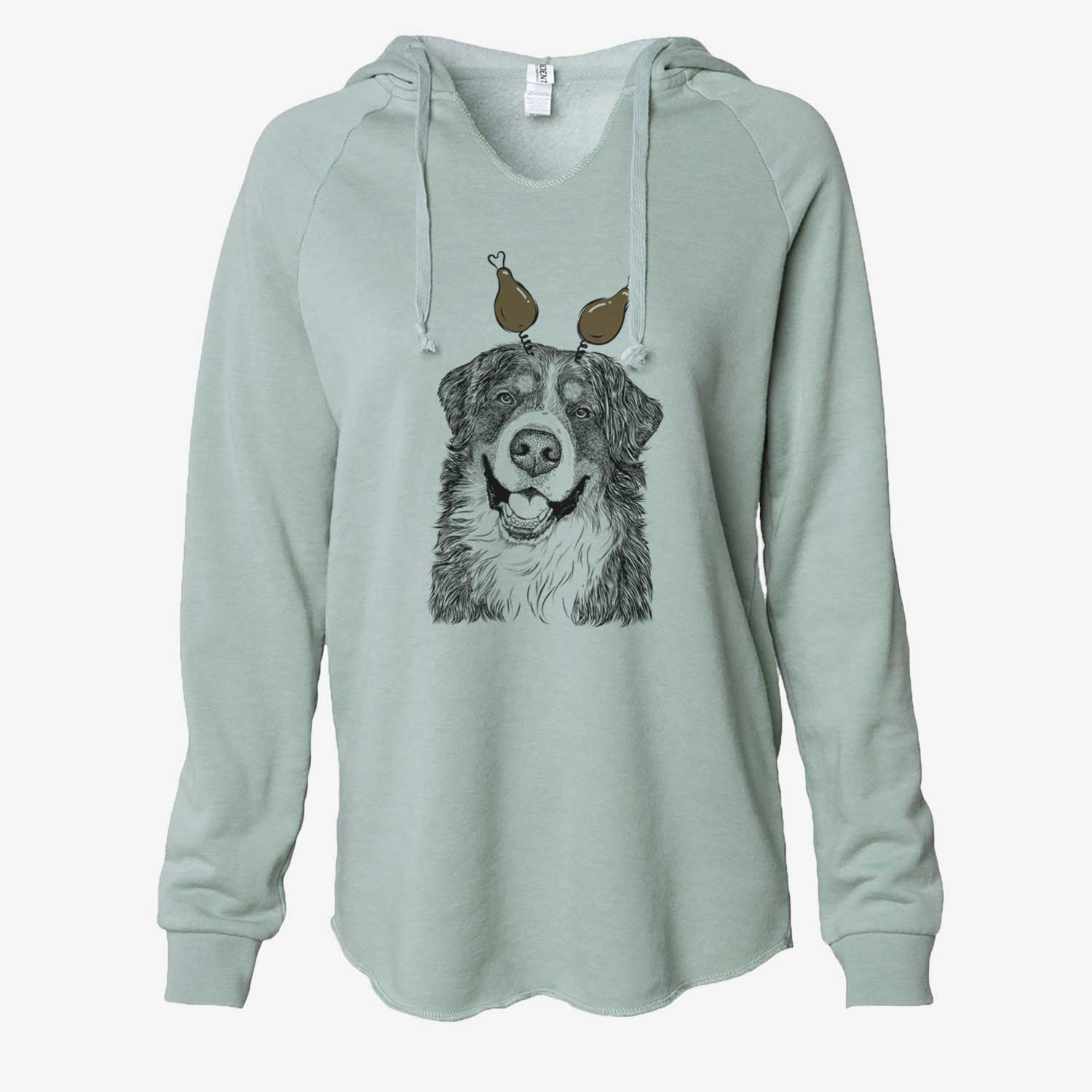 Thanksgiving Eiger the Bernese Mountain Dog - Cali Wave Hooded Sweatshirt