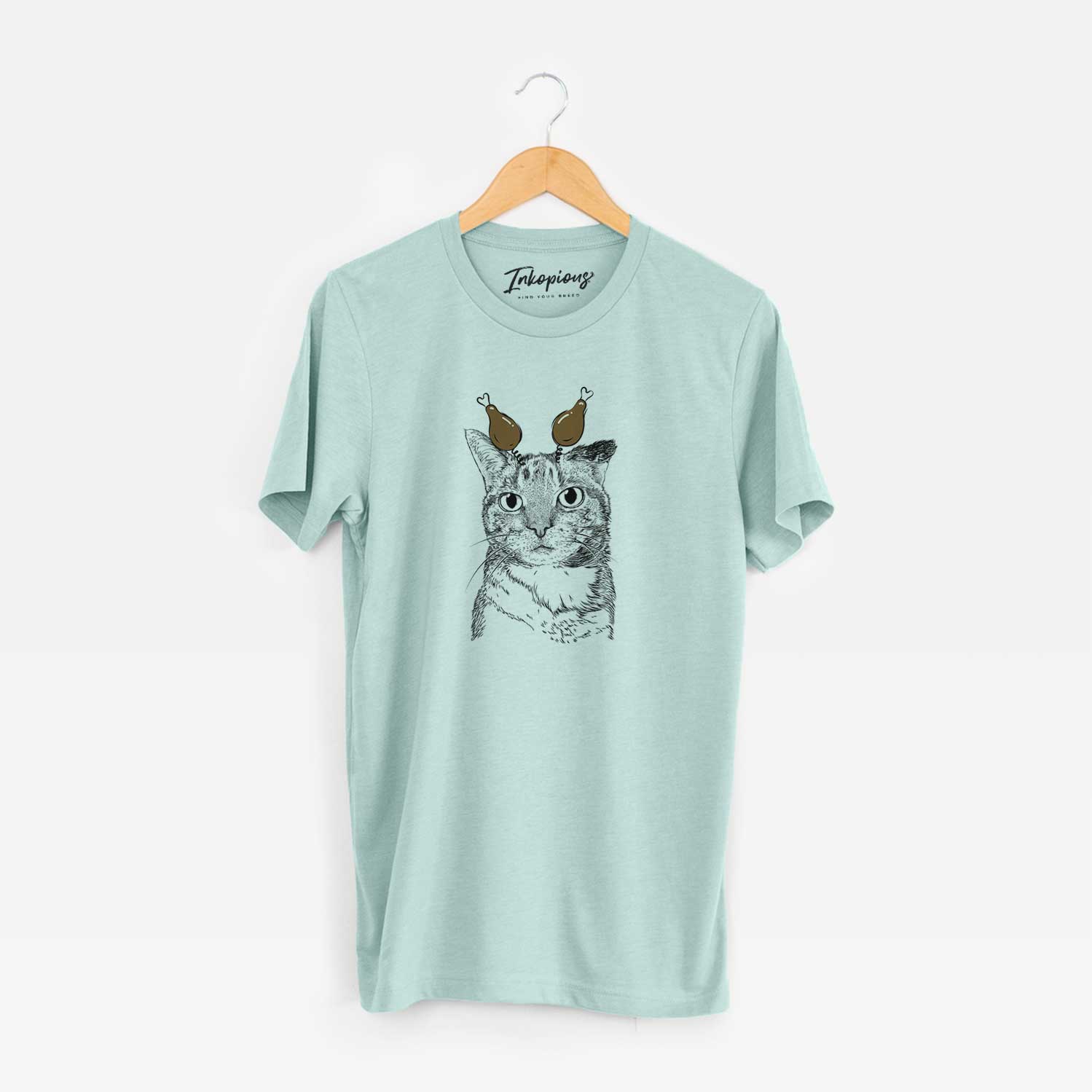 Thanksgiving Eleanor the Domestic Shorthair Cat - Unisex Crewneck