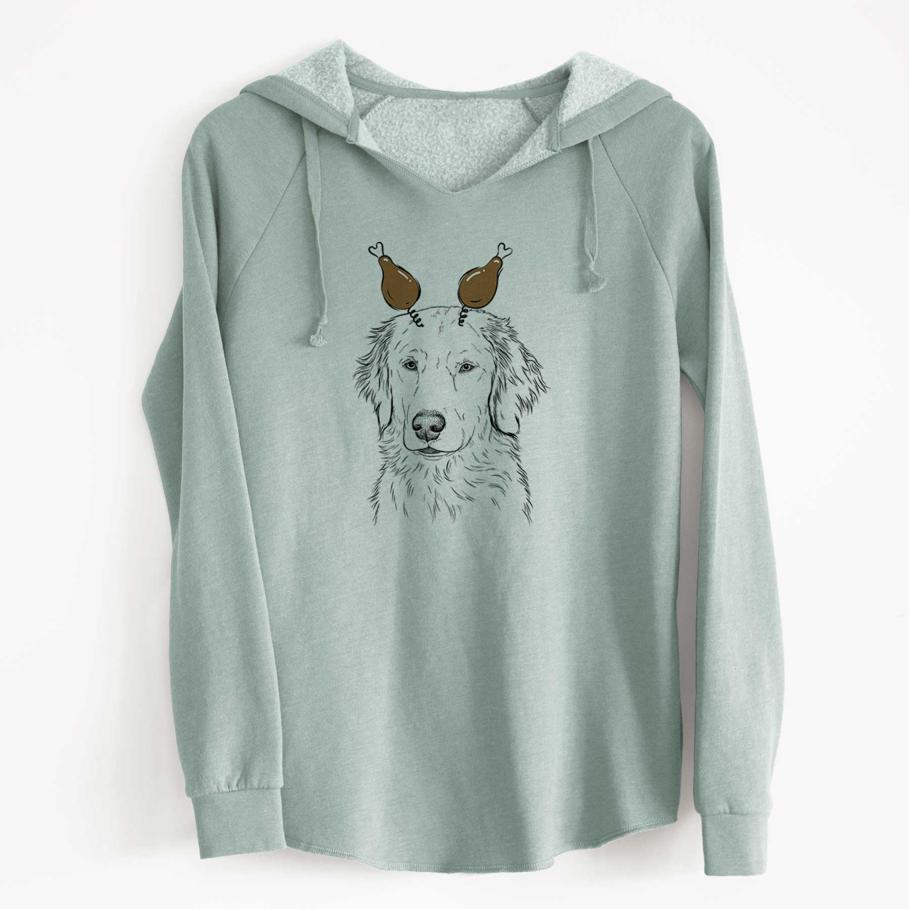 Thanksgiving Eli the Golden Retriever - Cali Wave Hooded Sweatshirt