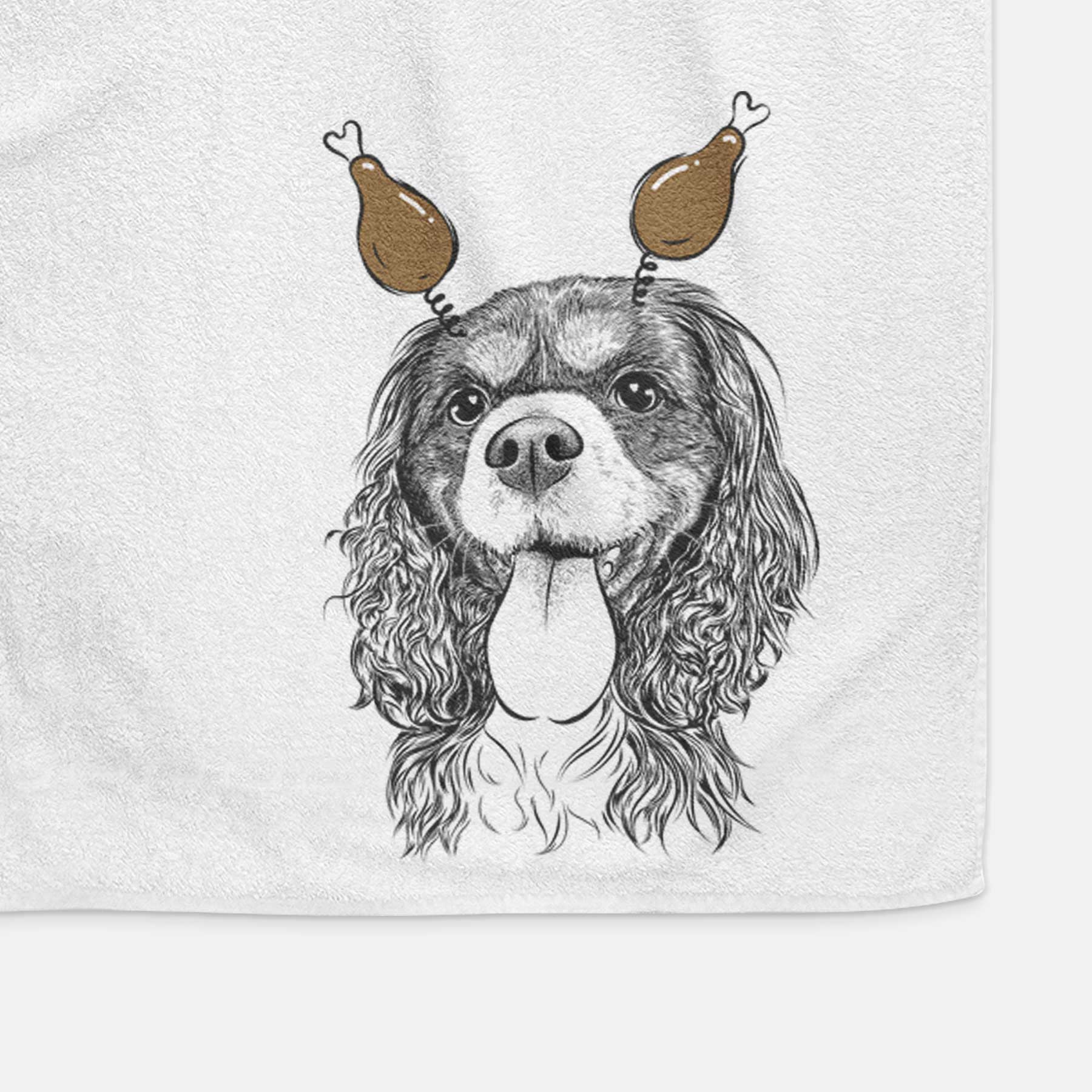 Elizabeth the Cavalier King Charles Spaniel Decorative Hand Towel