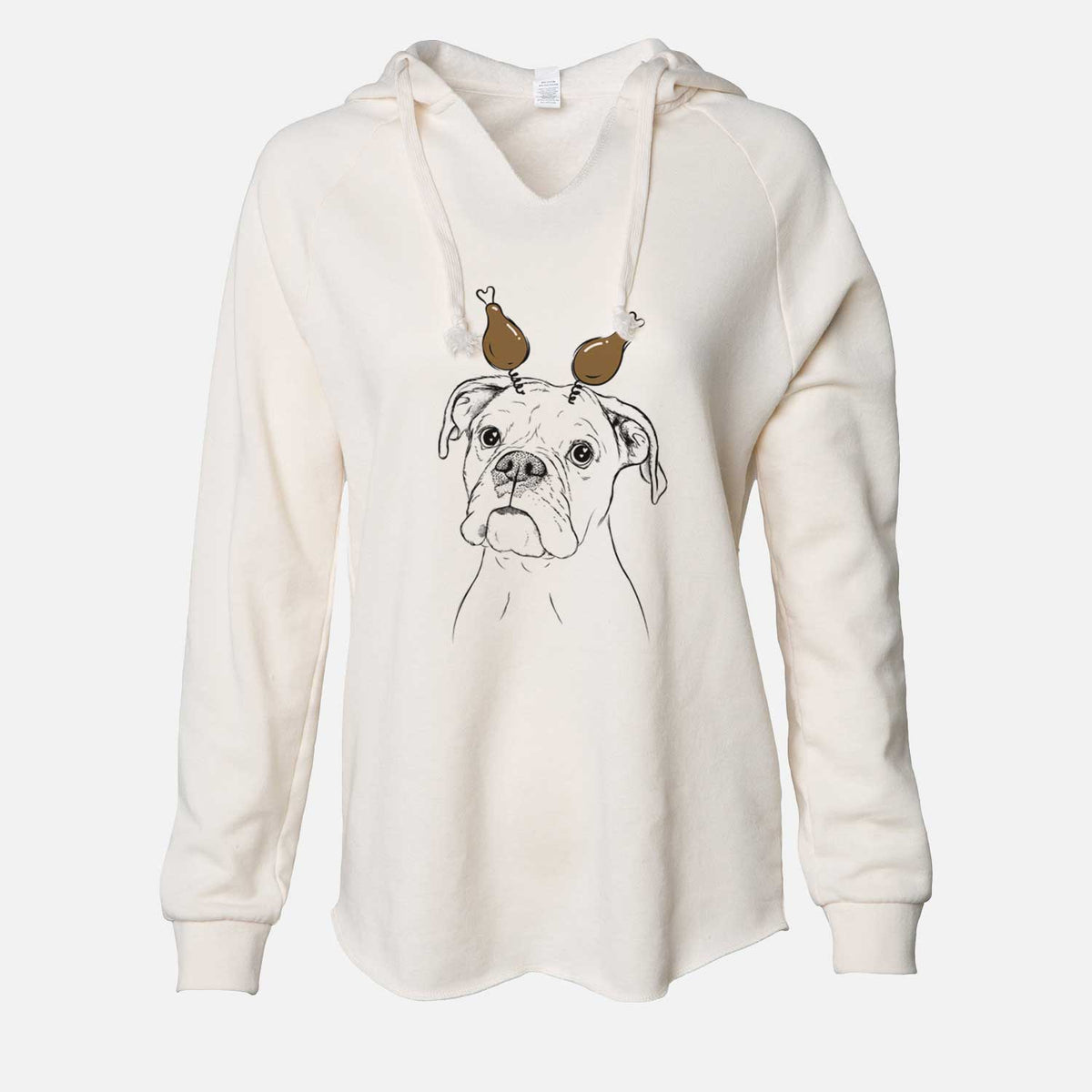 Thanksgiving Ellie the Boxer - Cali Wave Hooded Sweatshirt