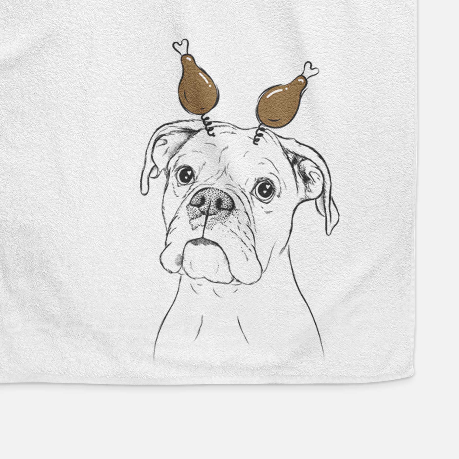 Ellie the Boxer Decorative Hand Towel