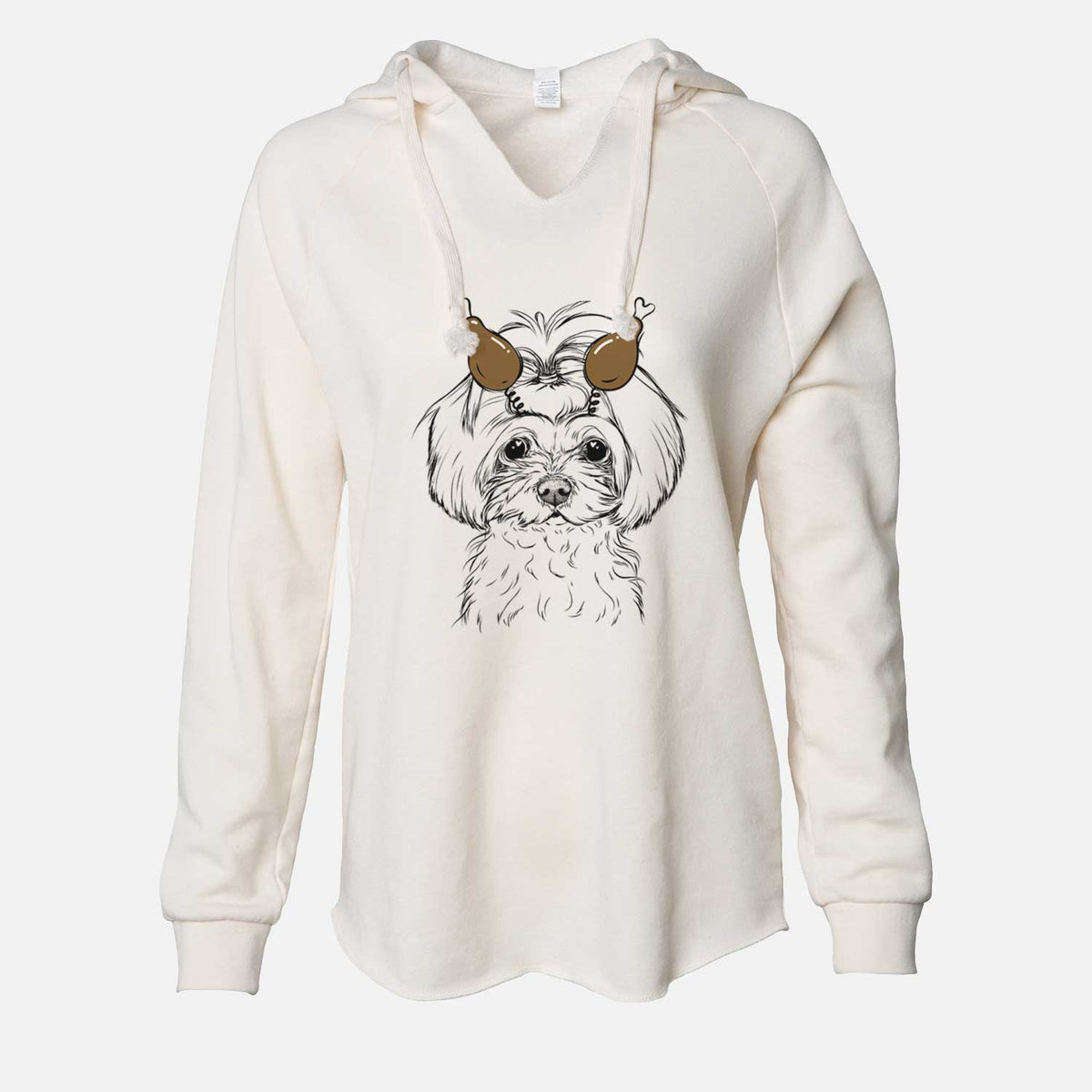 Thanksgiving Ellie the Maltese - Cali Wave Hooded Sweatshirt