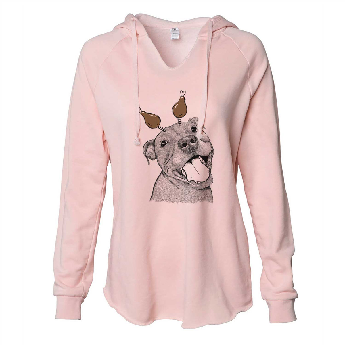 Thanksgiving Eloise the Pitbull Mix - Cali Wave Hooded Sweatshirt