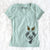 Thanksgiving Elwood the Border Collie - Women's Perfect V-neck Shirt