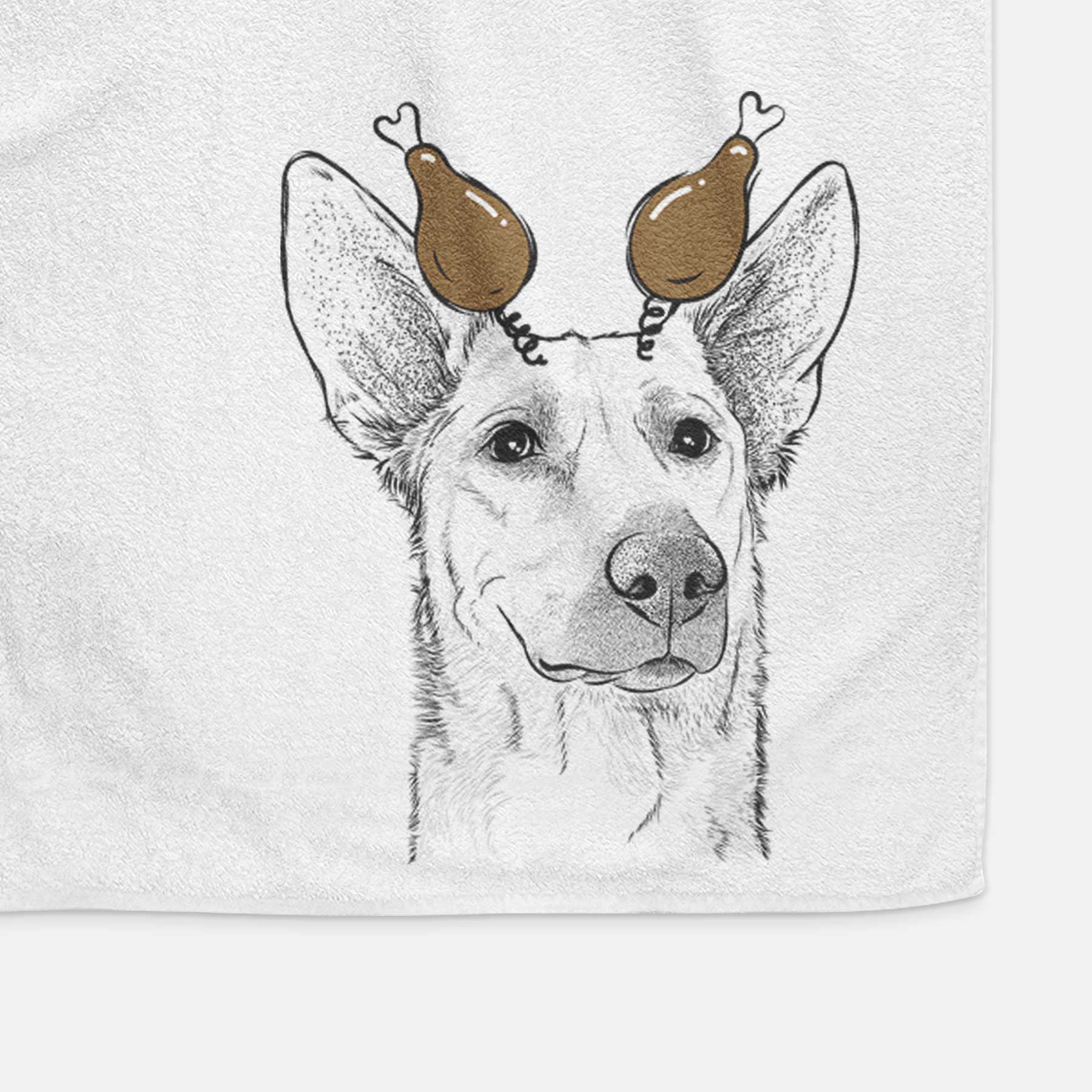 Ember the Shepherd Mix Decorative Hand Towel