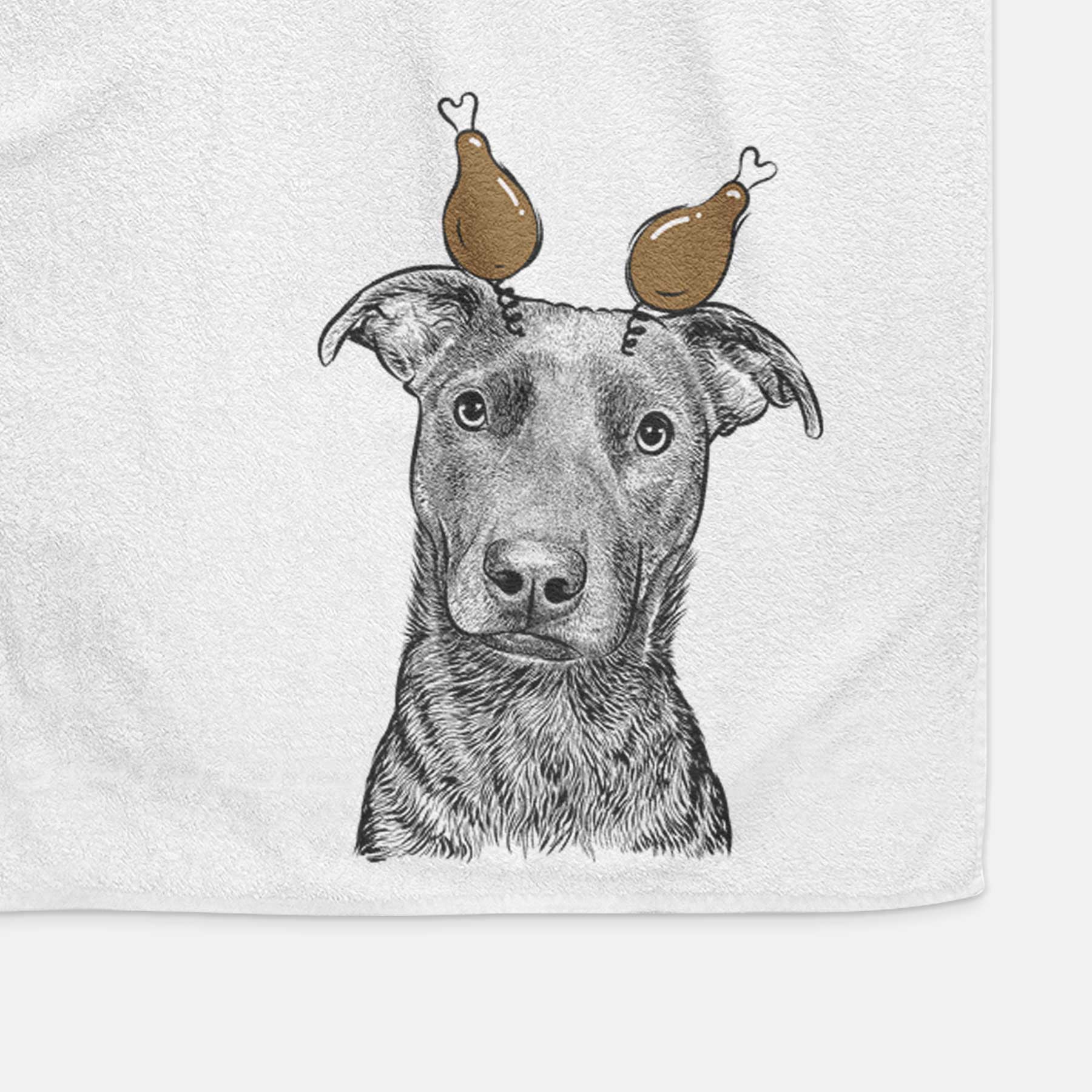 Embyr the Mixed Breed Decorative Hand Towel