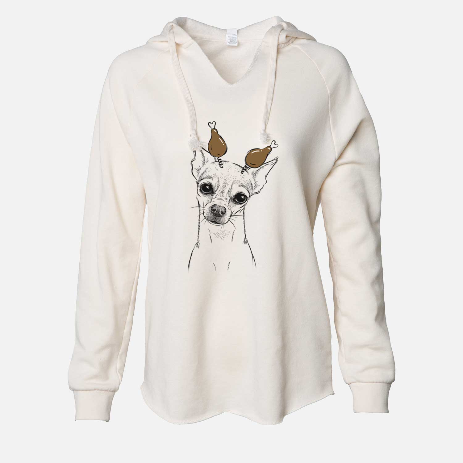 Thanksgiving Emee the Chihuahua - Cali Wave Hooded Sweatshirt