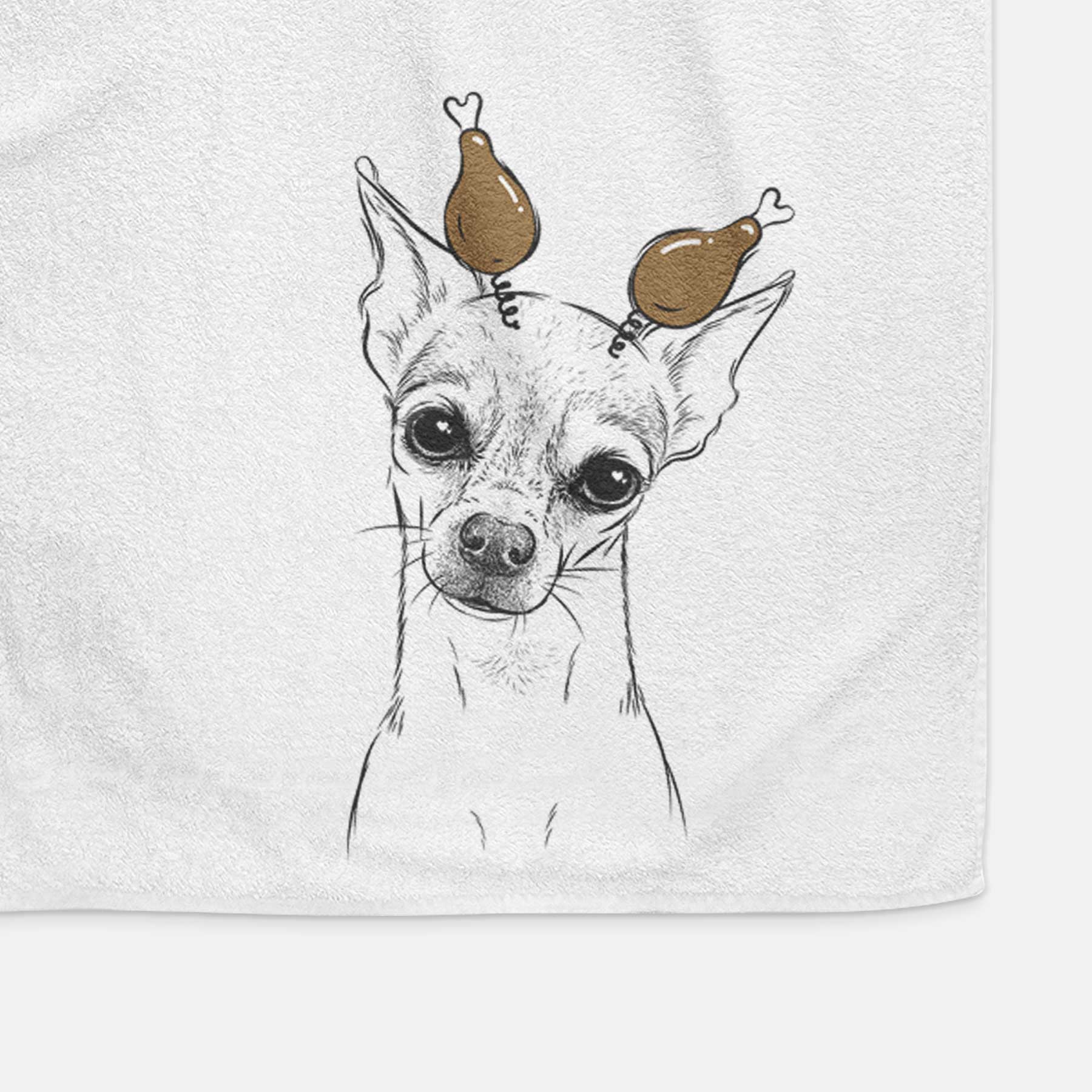 Emee the Chihuahua Decorative Hand Towel