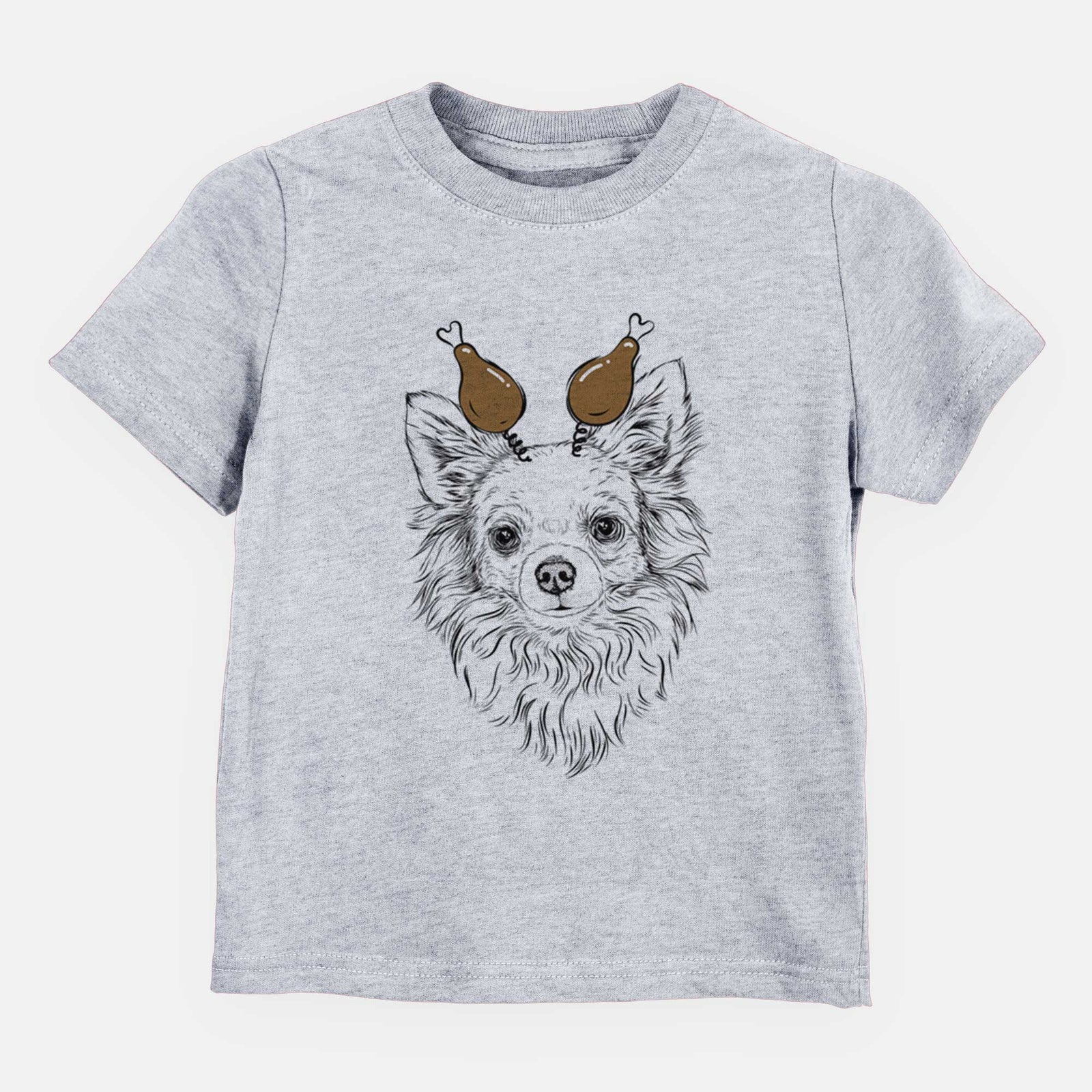 Thanksgiving Emma the Longhaired Chihuahua - Kids/Youth/Toddler Shirt