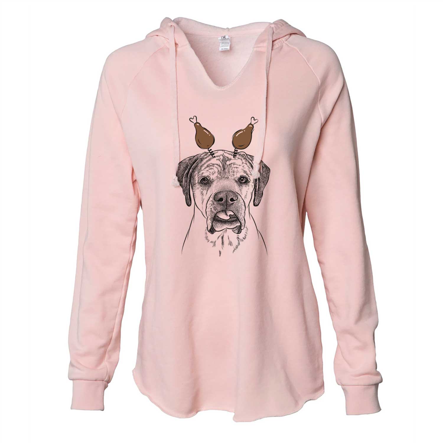 Thanksgiving Emma the English Mastiff - Cali Wave Hooded Sweatshirt
