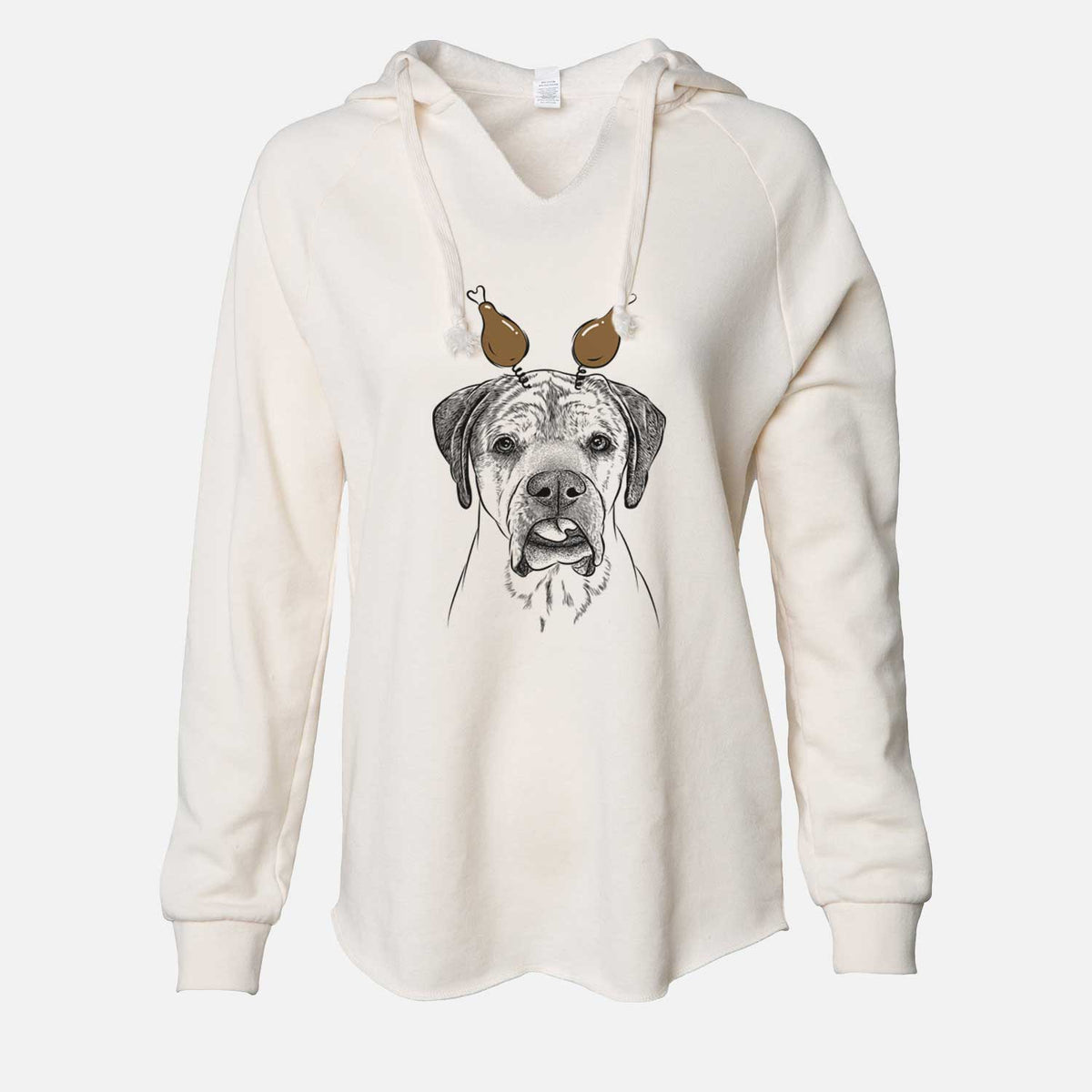 Thanksgiving Emma the English Mastiff - Cali Wave Hooded Sweatshirt