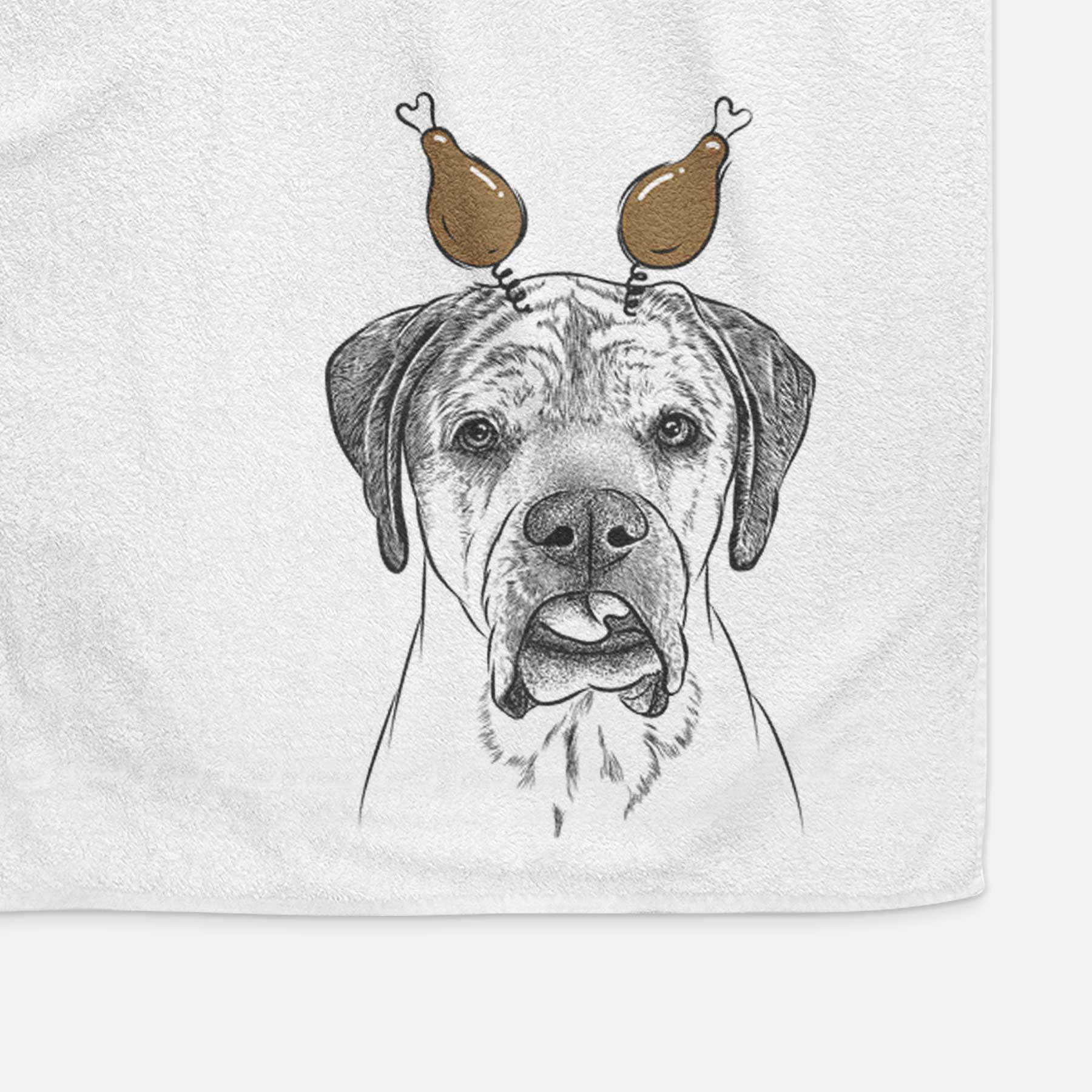 Emma the English Mastiff Decorative Hand Towel