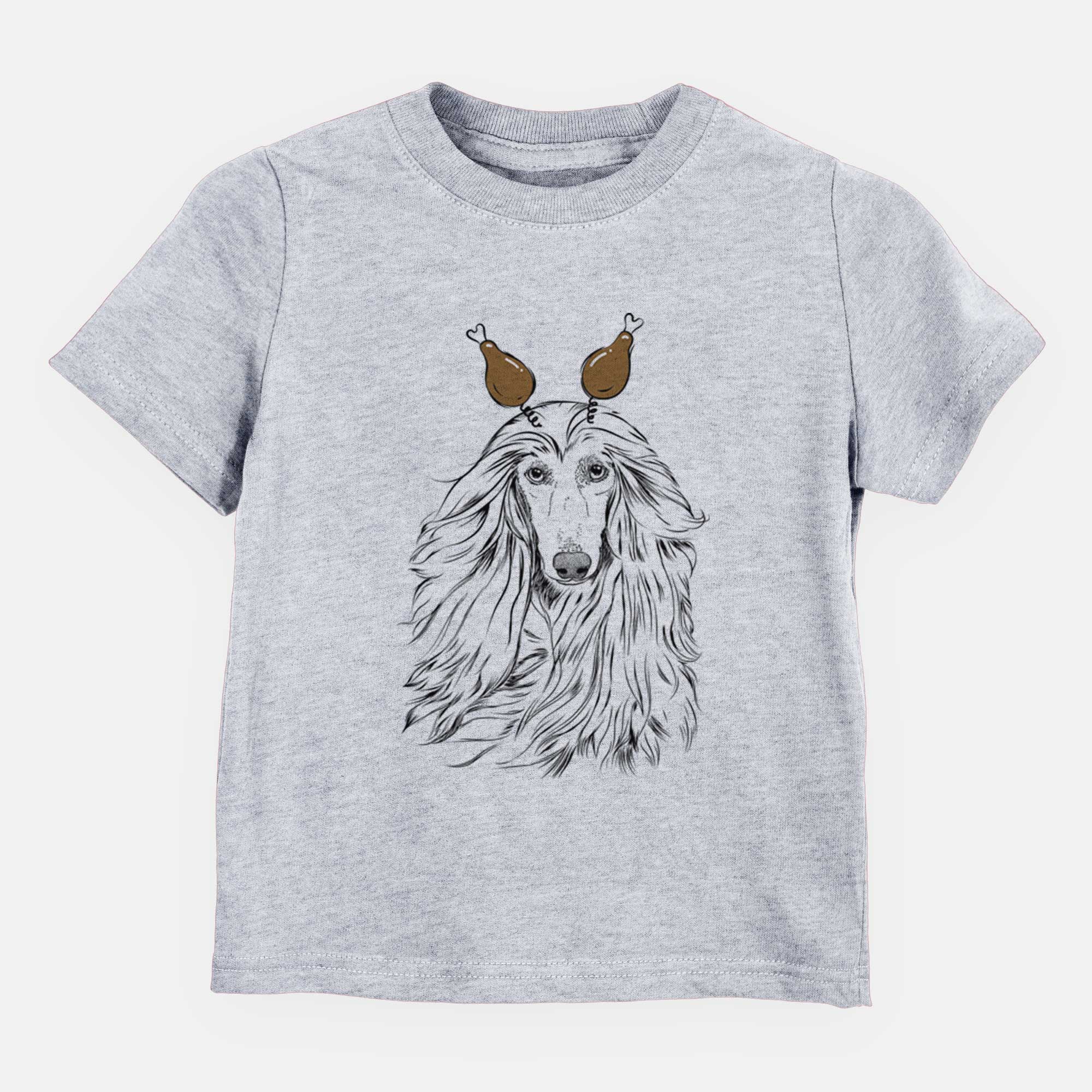 Thanksgiving Fabio the Afghan Hound - Kids/Youth/Toddler Shirt