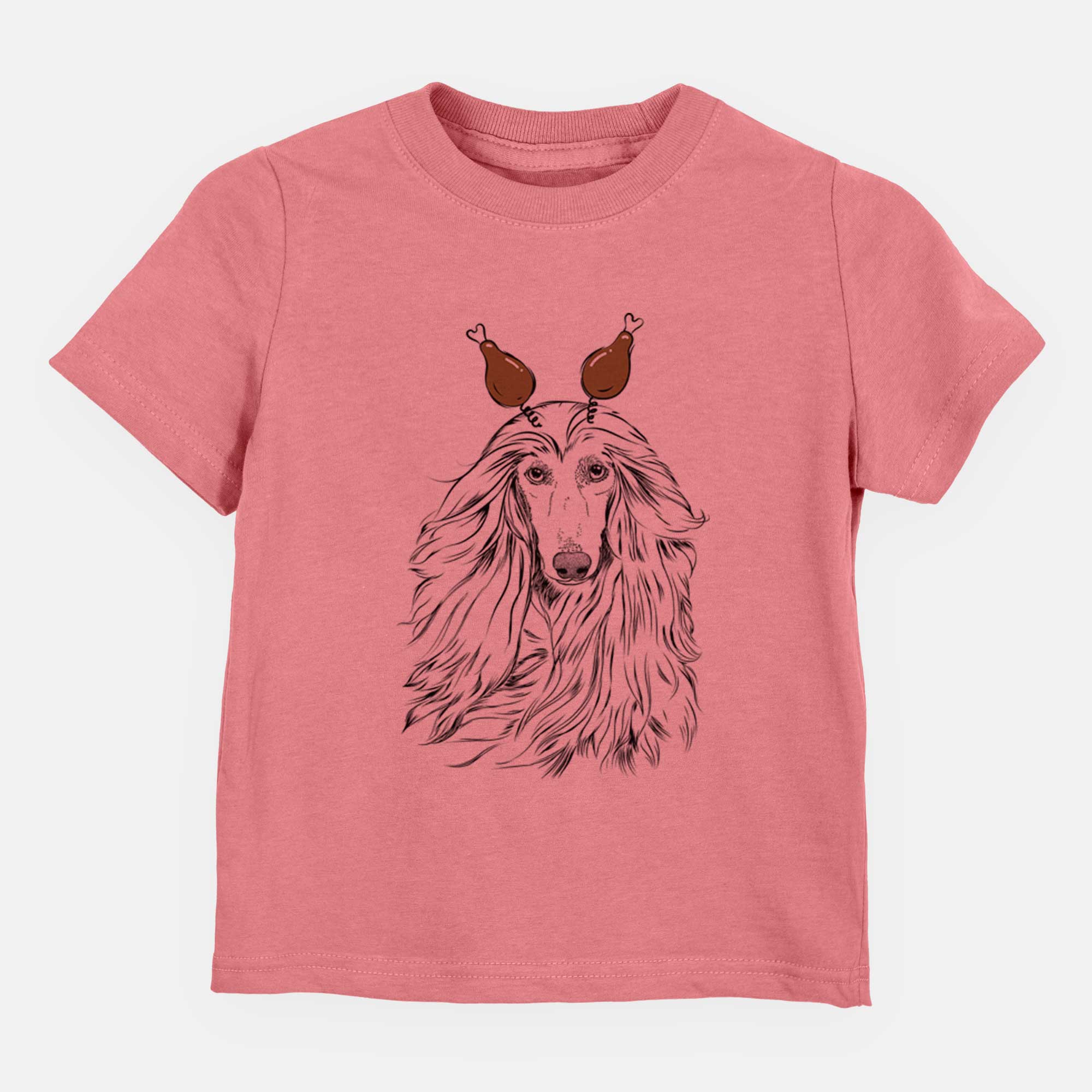 Thanksgiving Fabio the Afghan Hound - Kids/Youth/Toddler Shirt