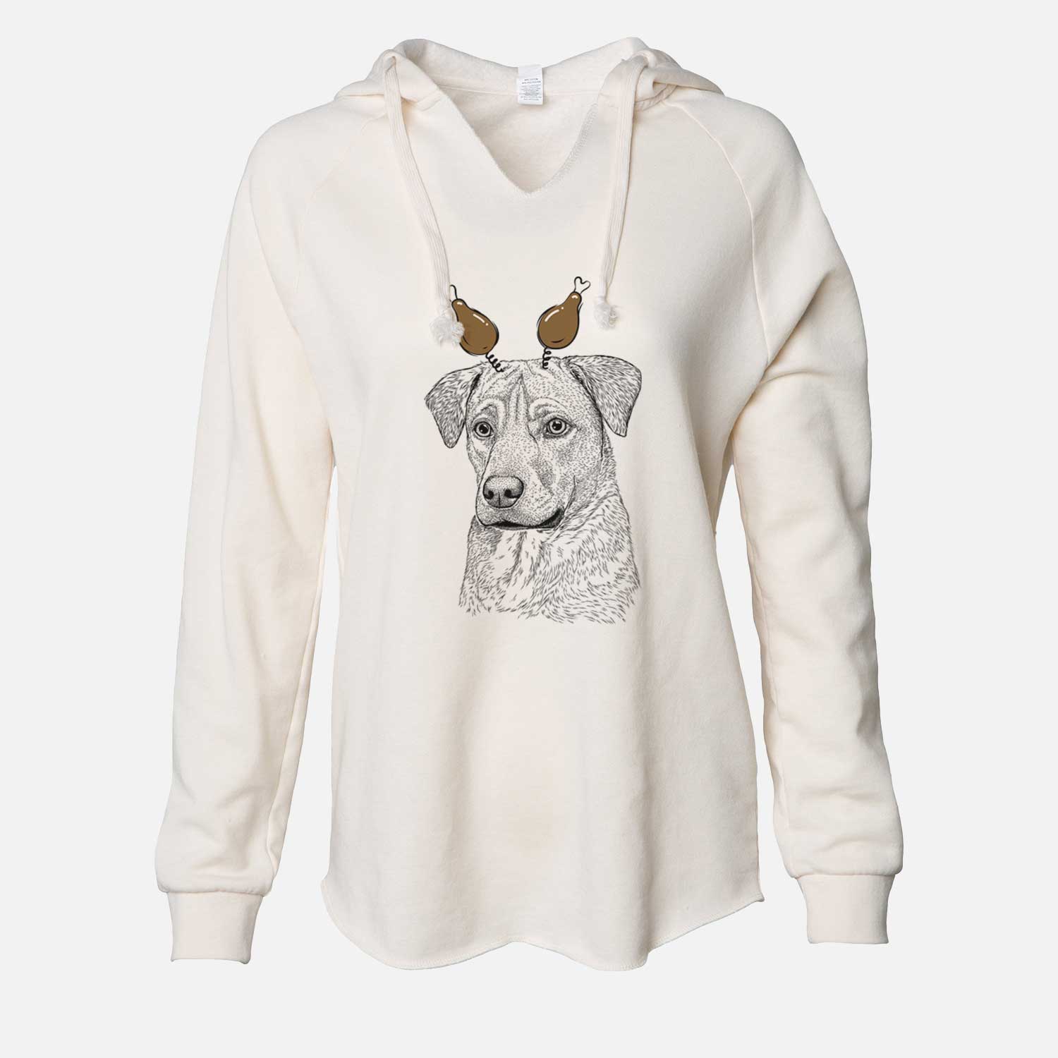 Thanksgiving Feta the Mixed Breed - Cali Wave Hooded Sweatshirt