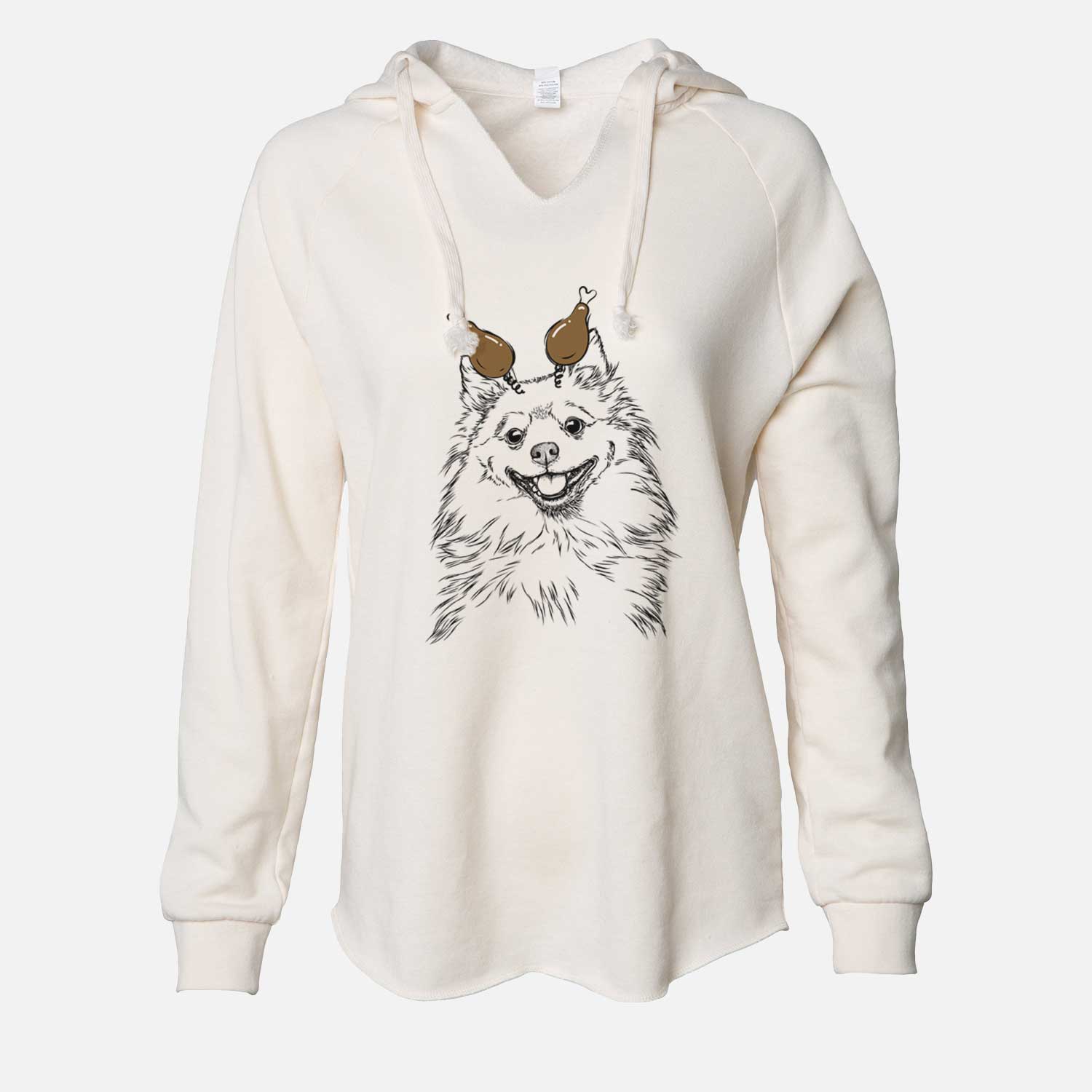 Thanksgiving Fibi the Spitz - Cali Wave Hooded Sweatshirt