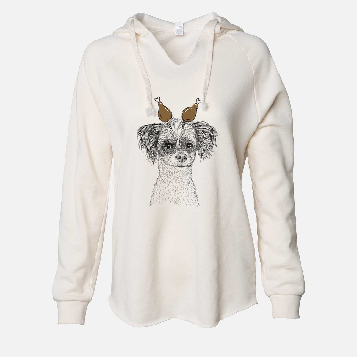 Thanksgiving Finley Beth the Papillon Mix - Cali Wave Hooded Sweatshirt