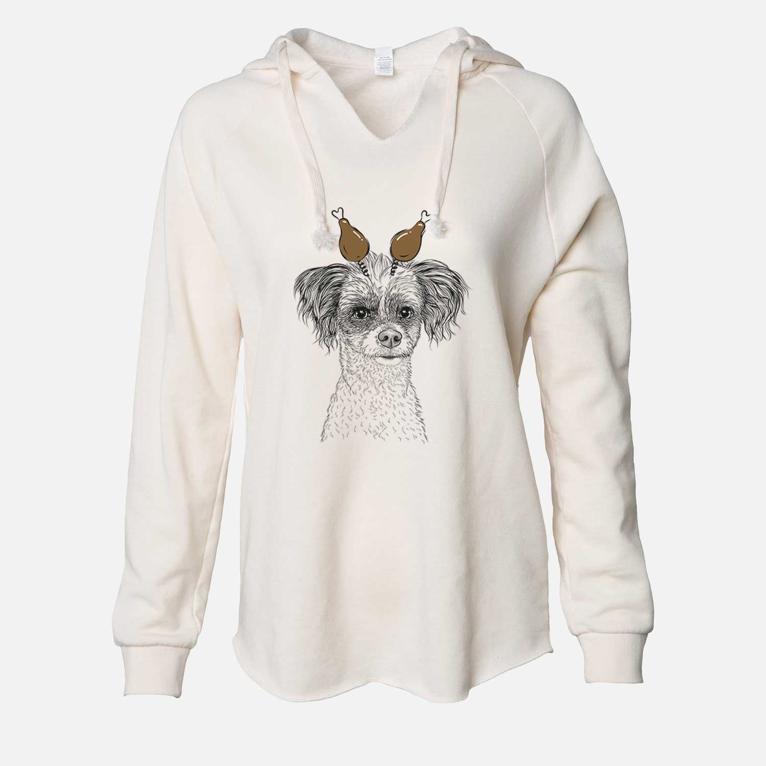 Thanksgiving Finley Beth the Papillon Mix - Cali Wave Hooded Sweatshirt