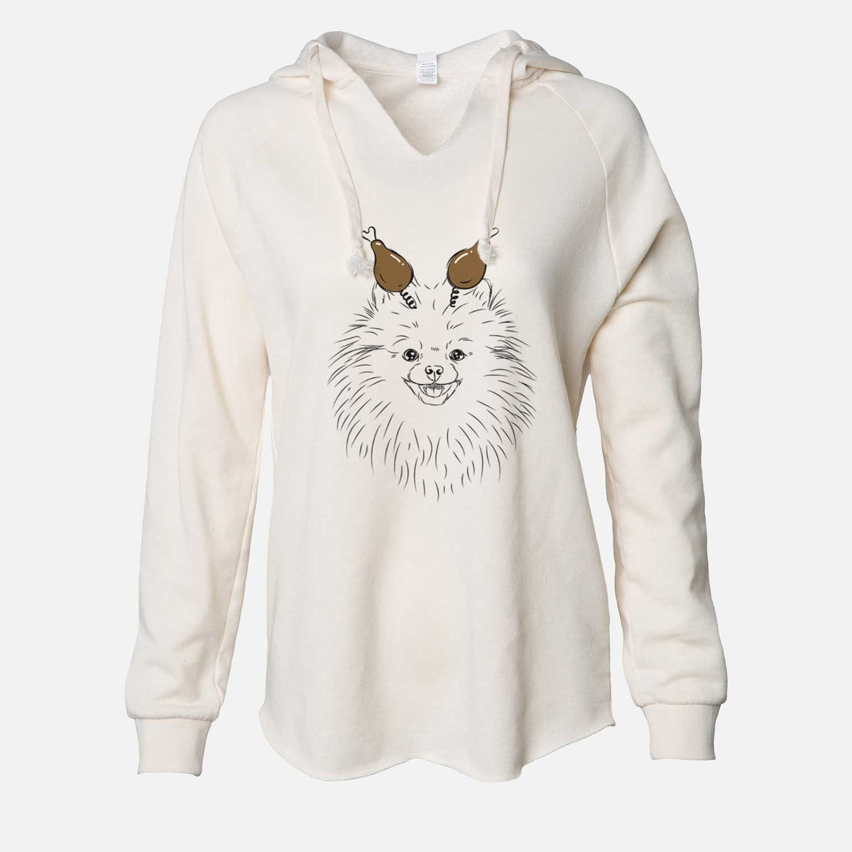 Thanksgiving Finn the Pomeranian - Cali Wave Hooded Sweatshirt