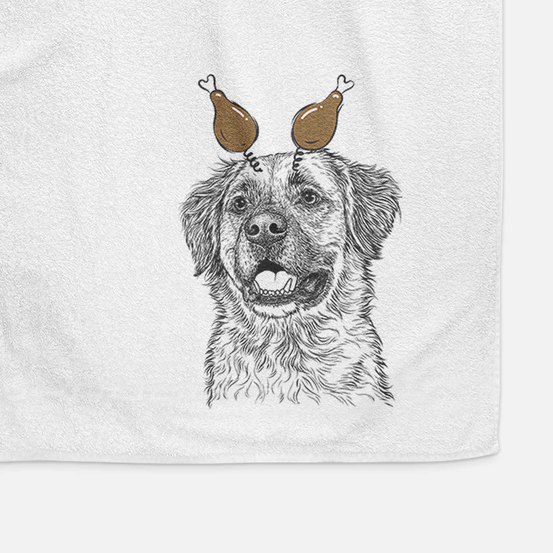 Finn the Mixed Breed Decorative Hand Towel