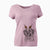 Thanksgiving Finn the Mixed Breed - Women's V-neck Shirt